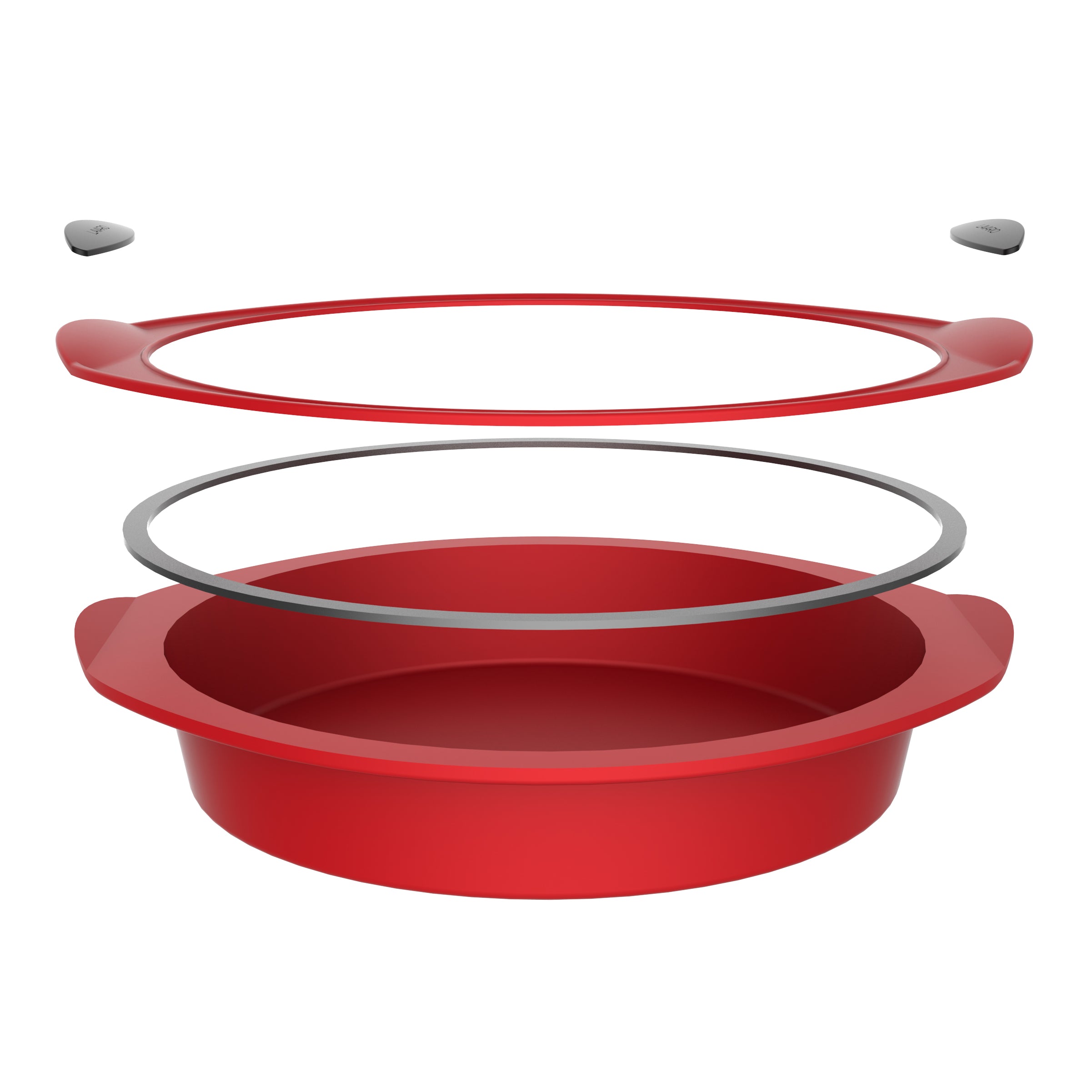 Daily Bake Silicone Round Cake Pan – 23cm Red