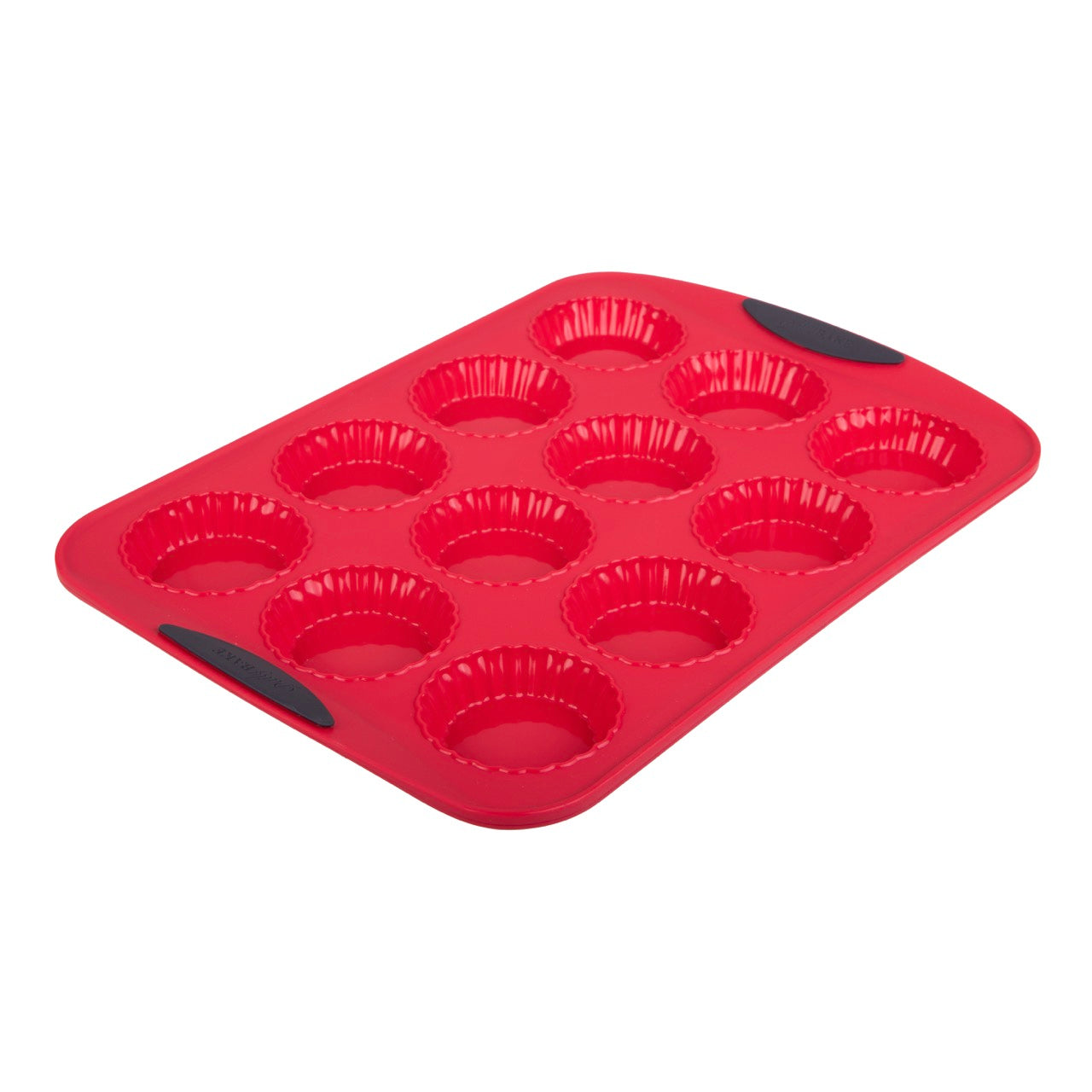 Daily Bake Silicone 12 Cup Mini Quiche Pan - Red