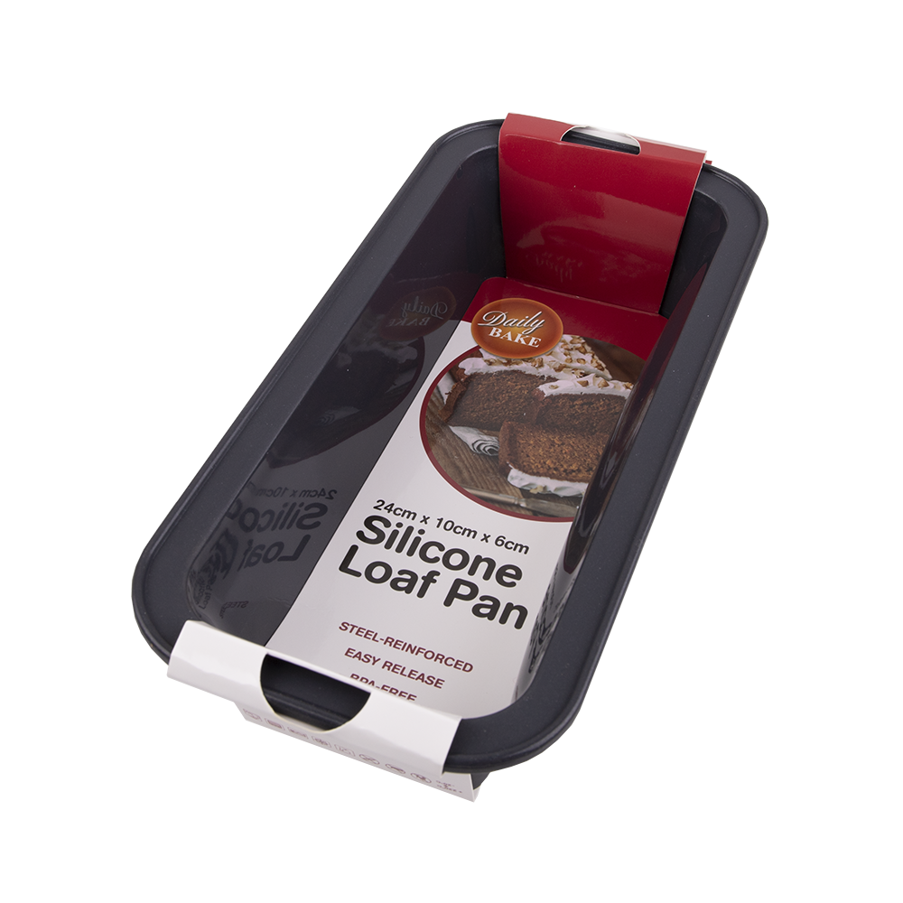 Daily Bake Silicone Loaf Pan – 24 x 10cm Charcoal