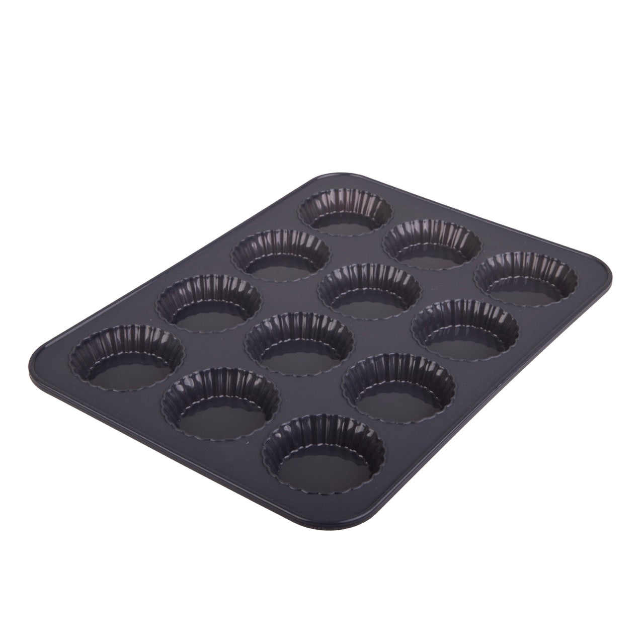 Daily Bake Silicone 12 Cup Mini Quiche Pan - Charcoal