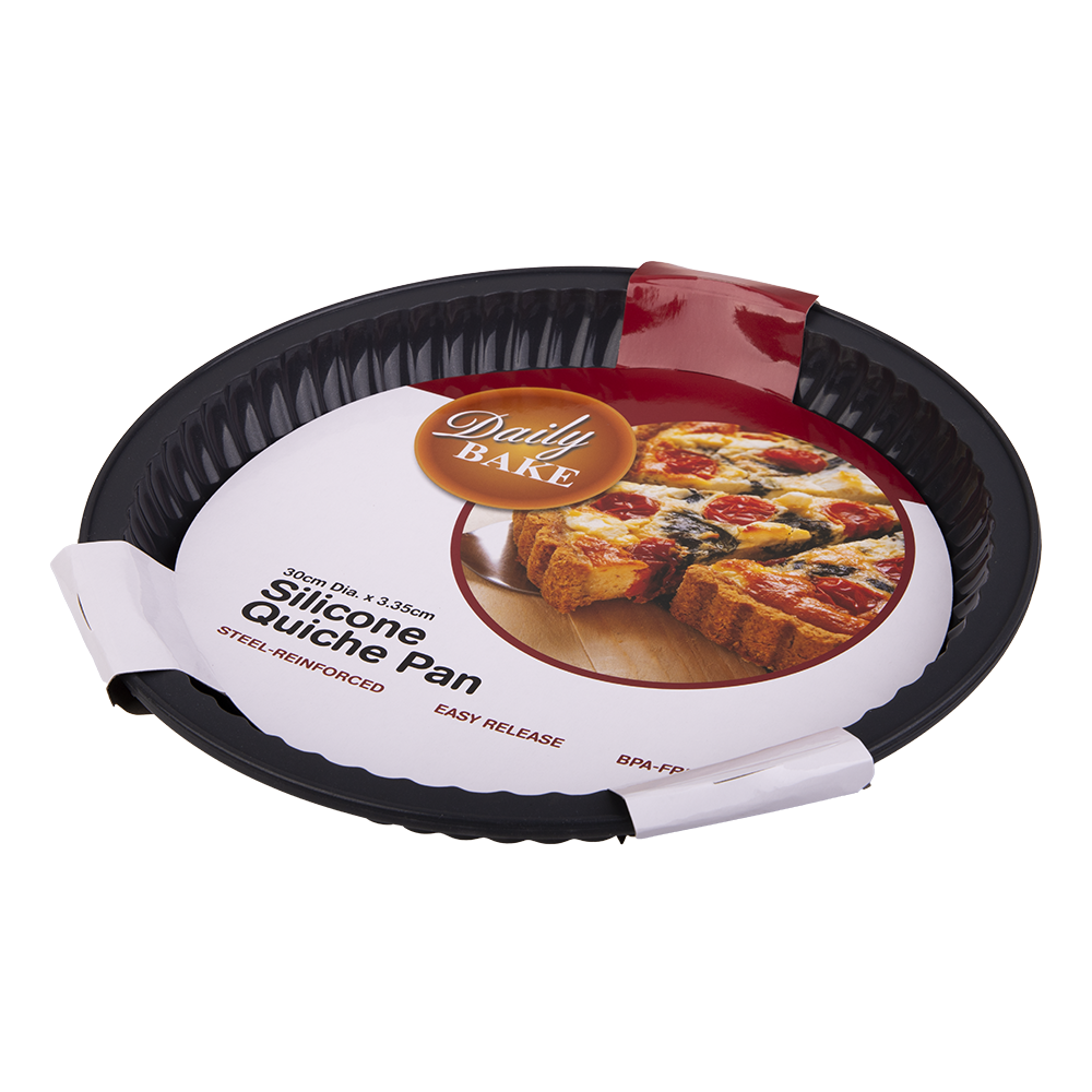 Daily Bake Silicone Quiche Pan 30cm - Charcoal