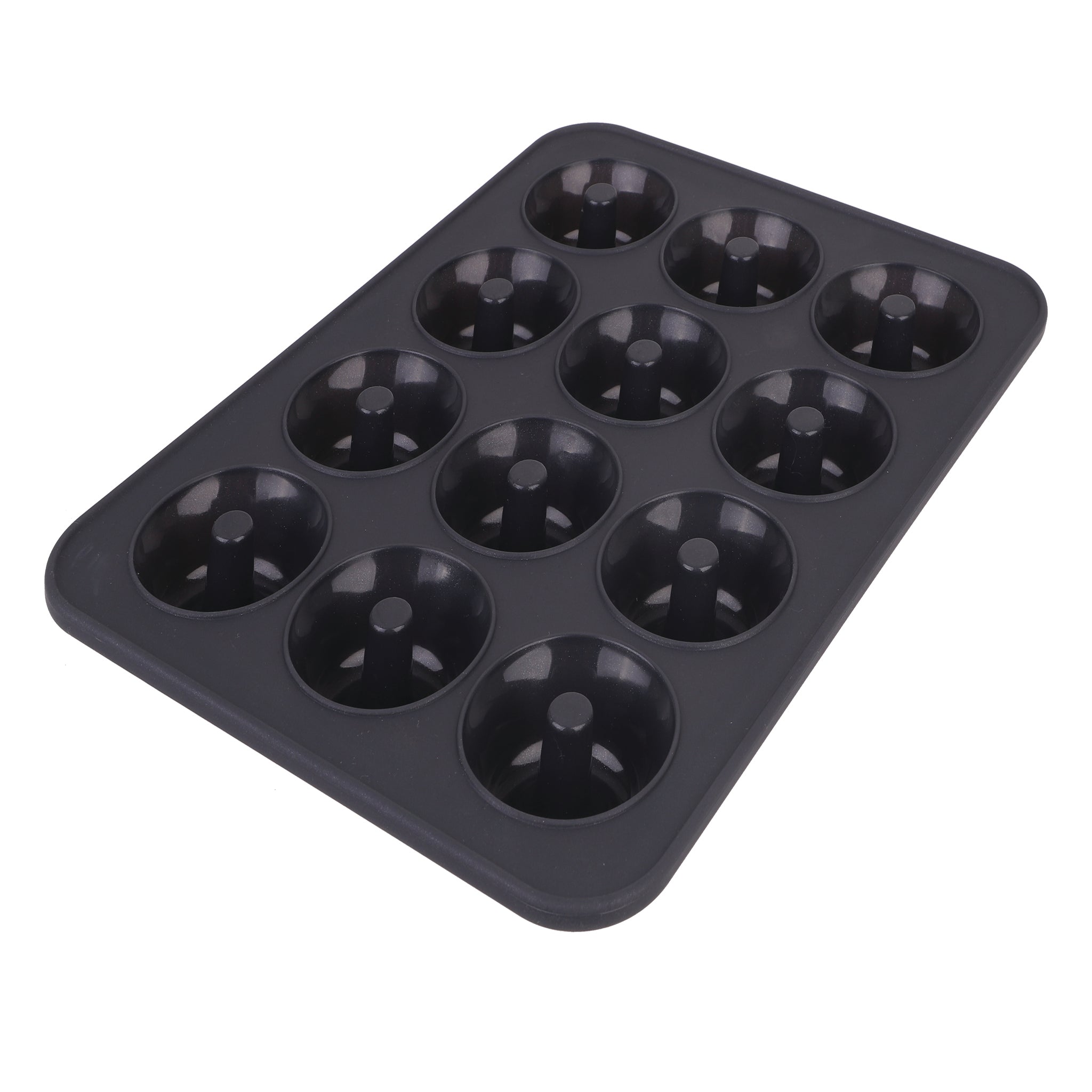 Daily Bake Silicone 12 Cup Mini Doughnut Pan – Charcoal