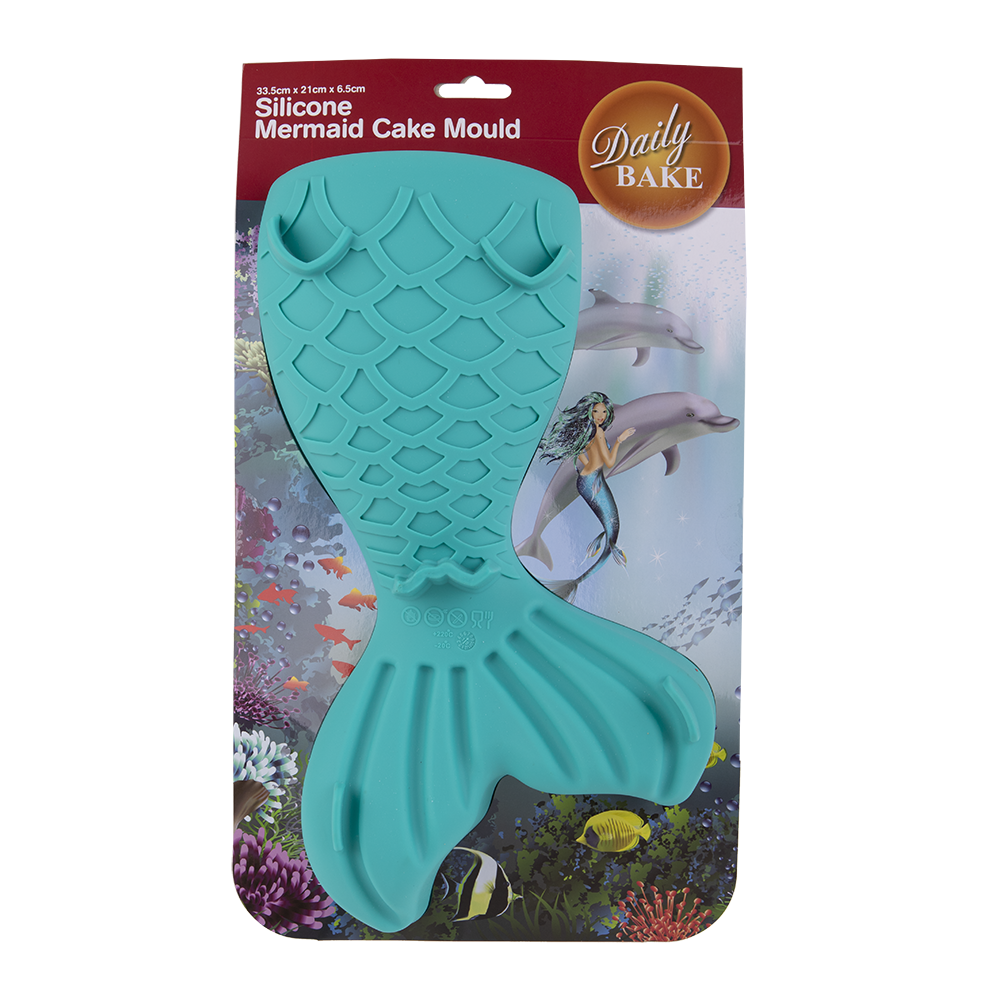 Daily Bake Silicone Mermaid Tail Cake Mould - Turquoise