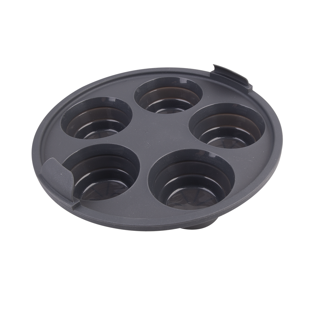 Daily Bake Silicone Round Collapsible 5 Cup Muffin Pan 22cm