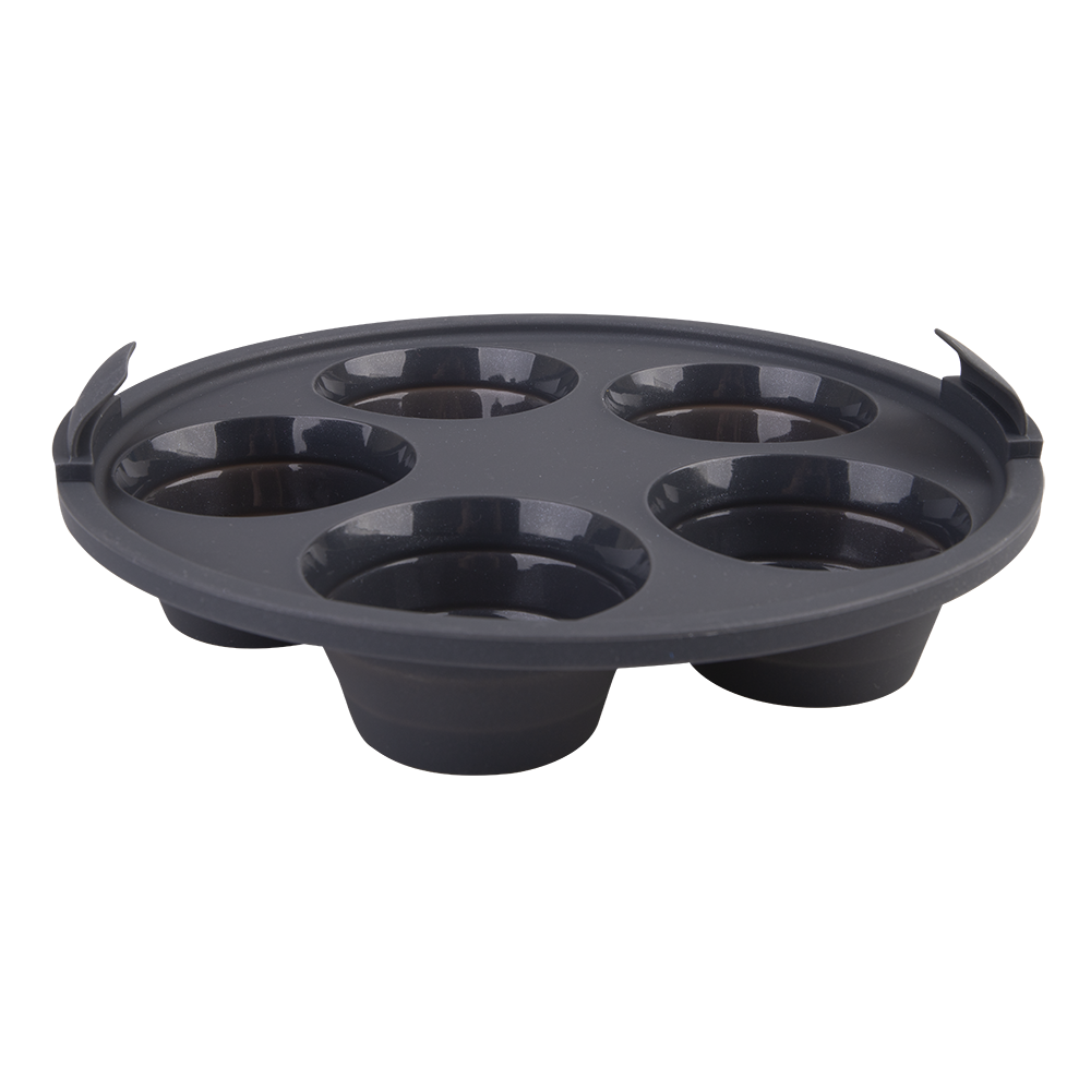 Daily Bake Silicone Round Collapsible 5 Cup Muffin Pan 22cm