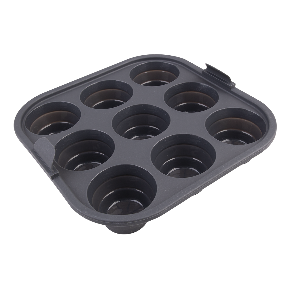 Daily Bake Silicone Square Collapsible 9 Cup Mini Muffin Pan 22 x 22cm