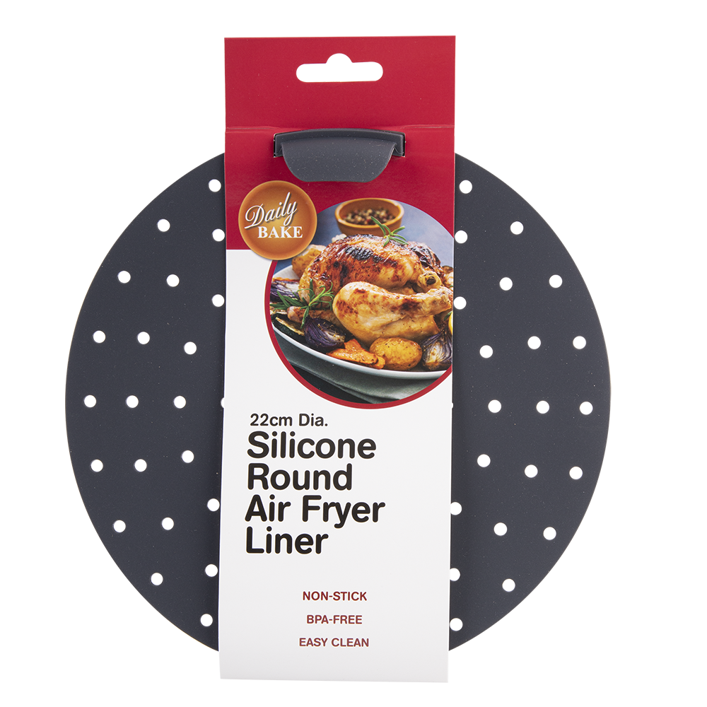 Daily Bake Silicone Round Air Fryer Liner 22cm