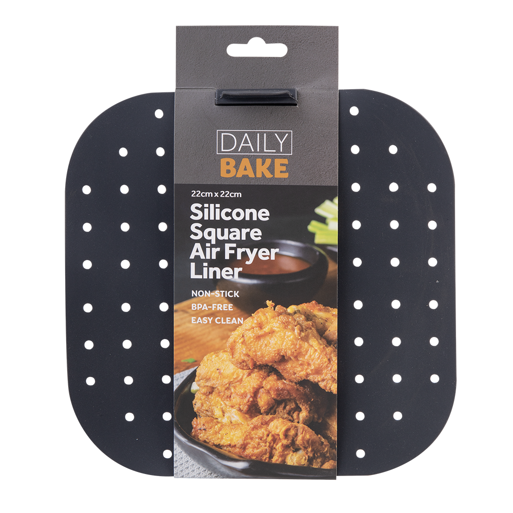 Daily Bake Silicone Square Air Fryer Liner 22 x 22cm