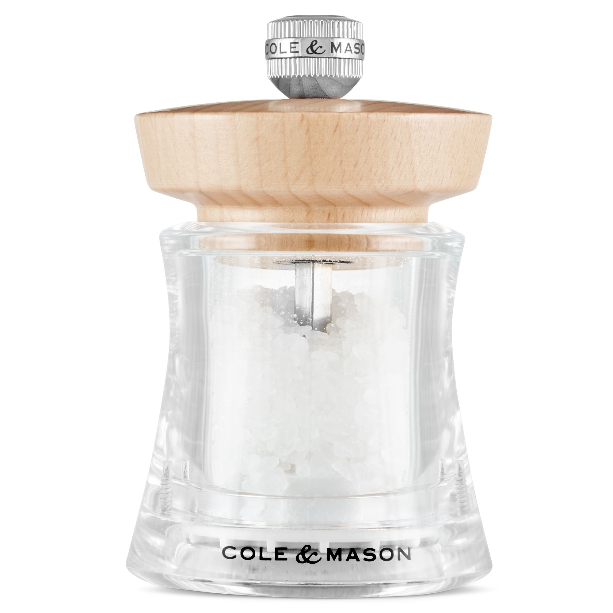 Cole & Mason Holborn 95mm Natural Beech Salt Mill