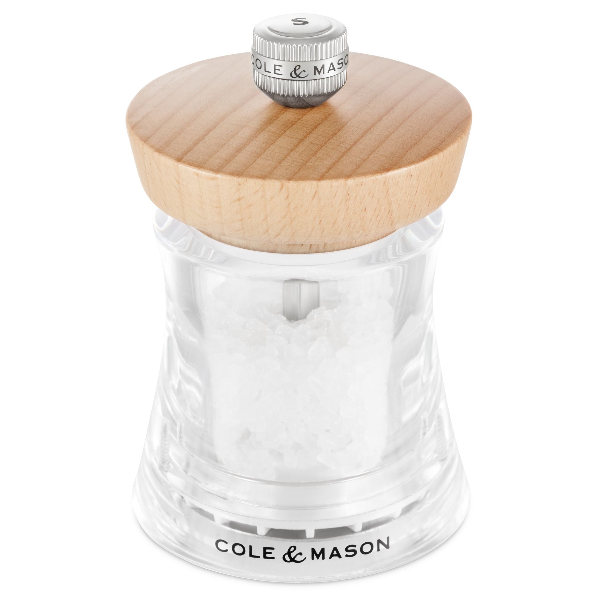 Cole & Mason Holborn 95mm Natural Beech Salt Mill