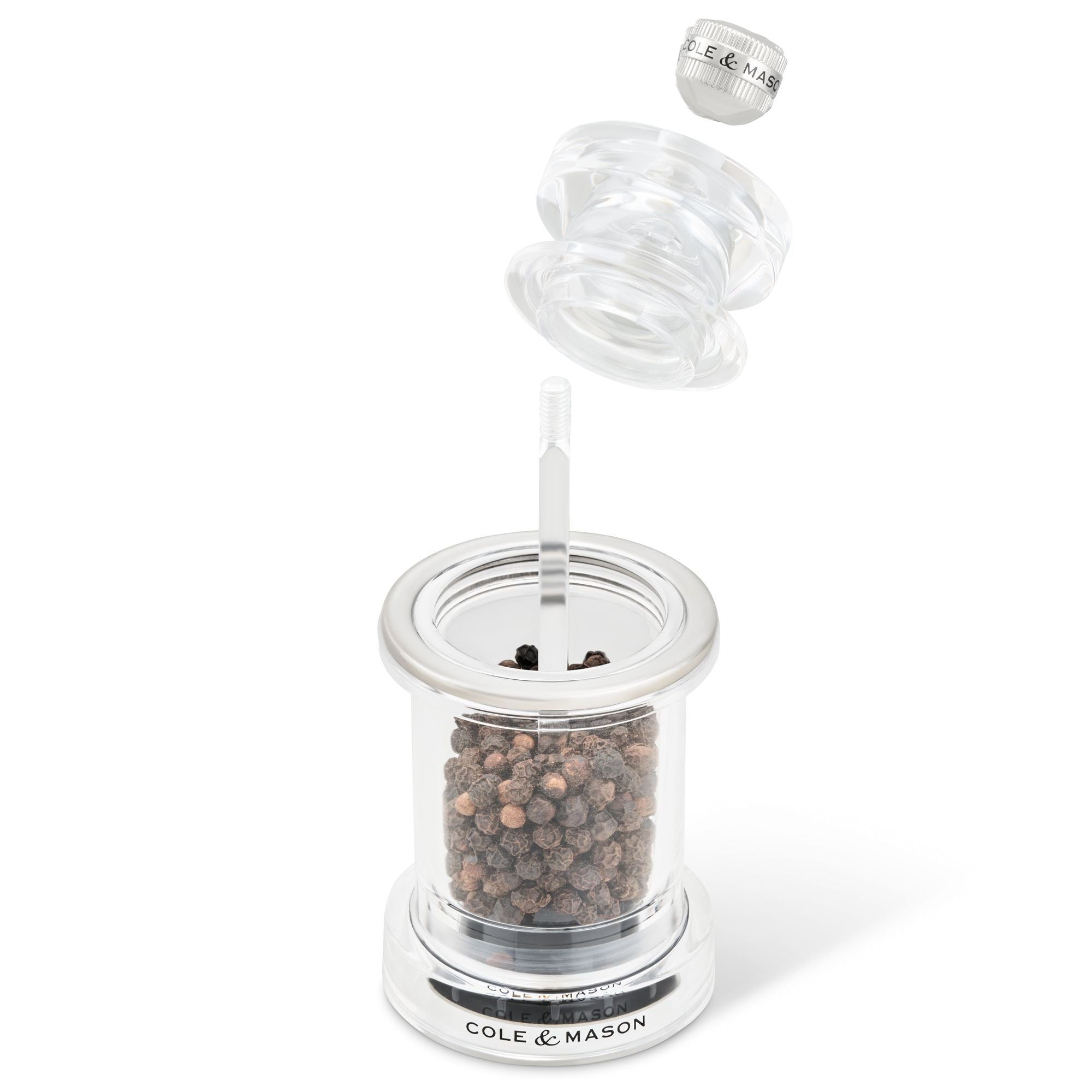 Cole & Mason 675 Acrylic Pepper Mill 118mm