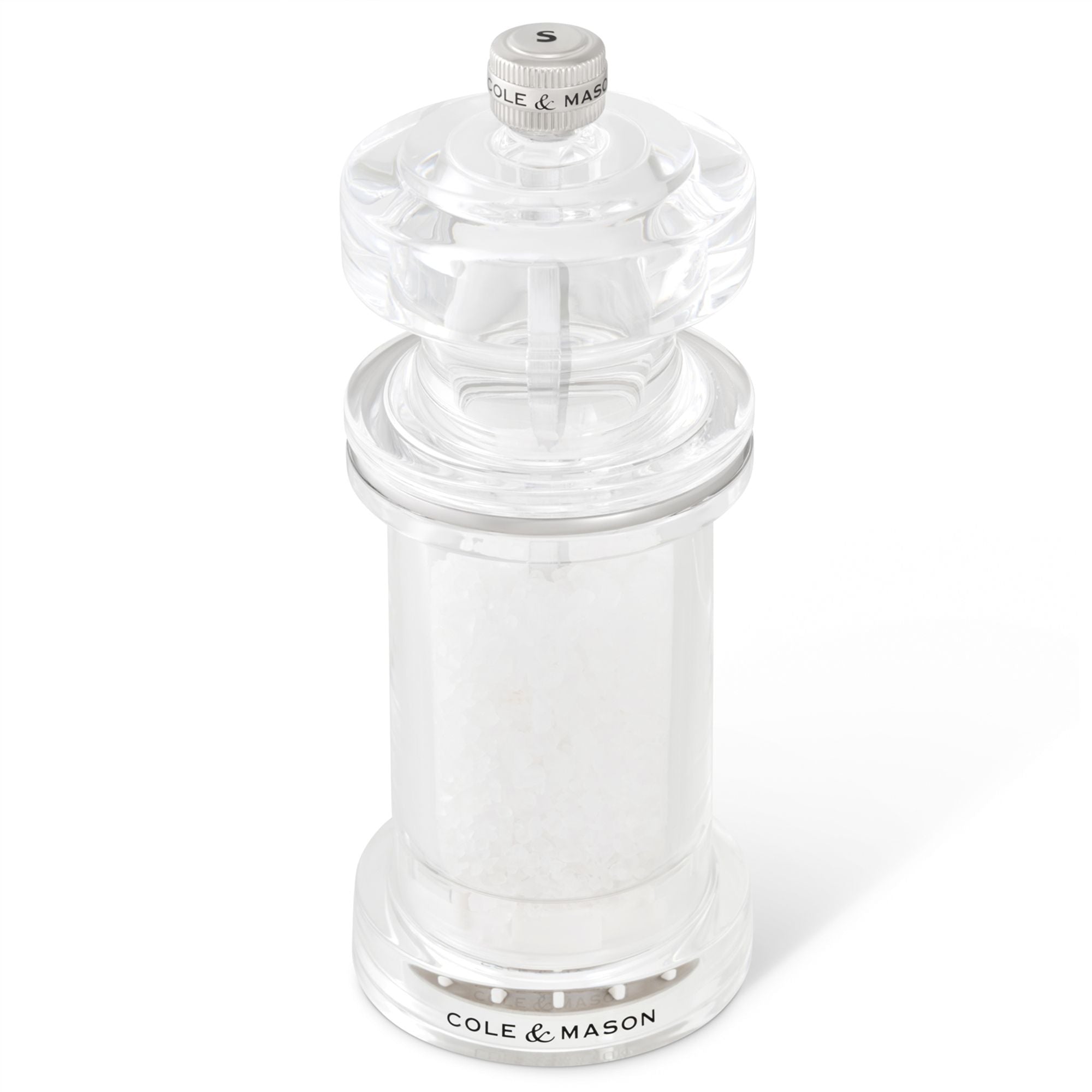 Cole & Mason 605 Acrylic Salt Mill 144mm