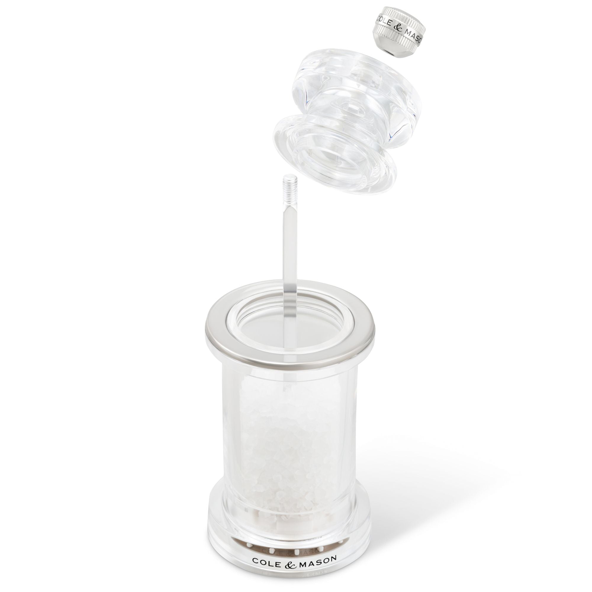 Cole & Mason 605 Acrylic Salt Mill 144mm