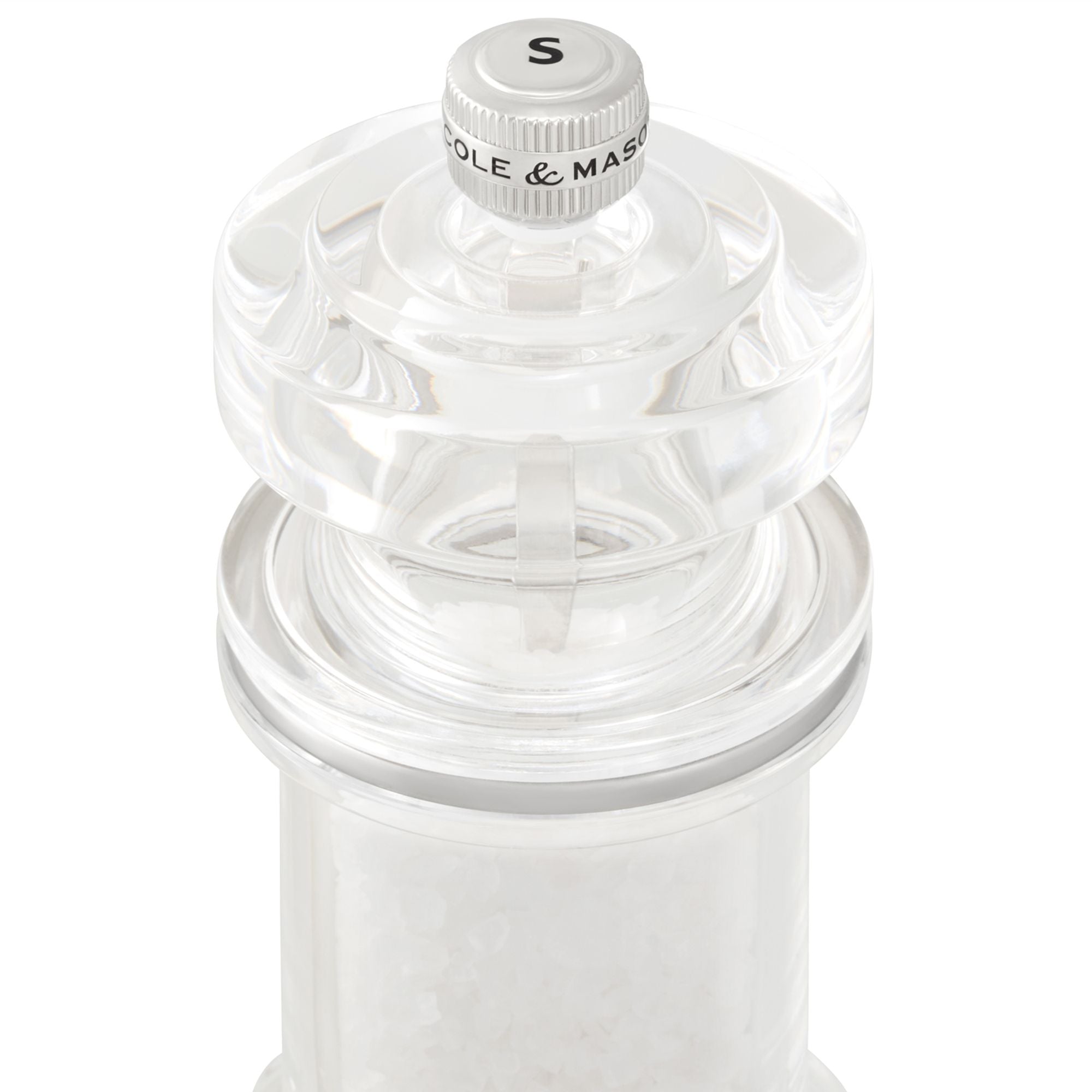 Cole & Mason 605 Acrylic Salt Mill 144mm