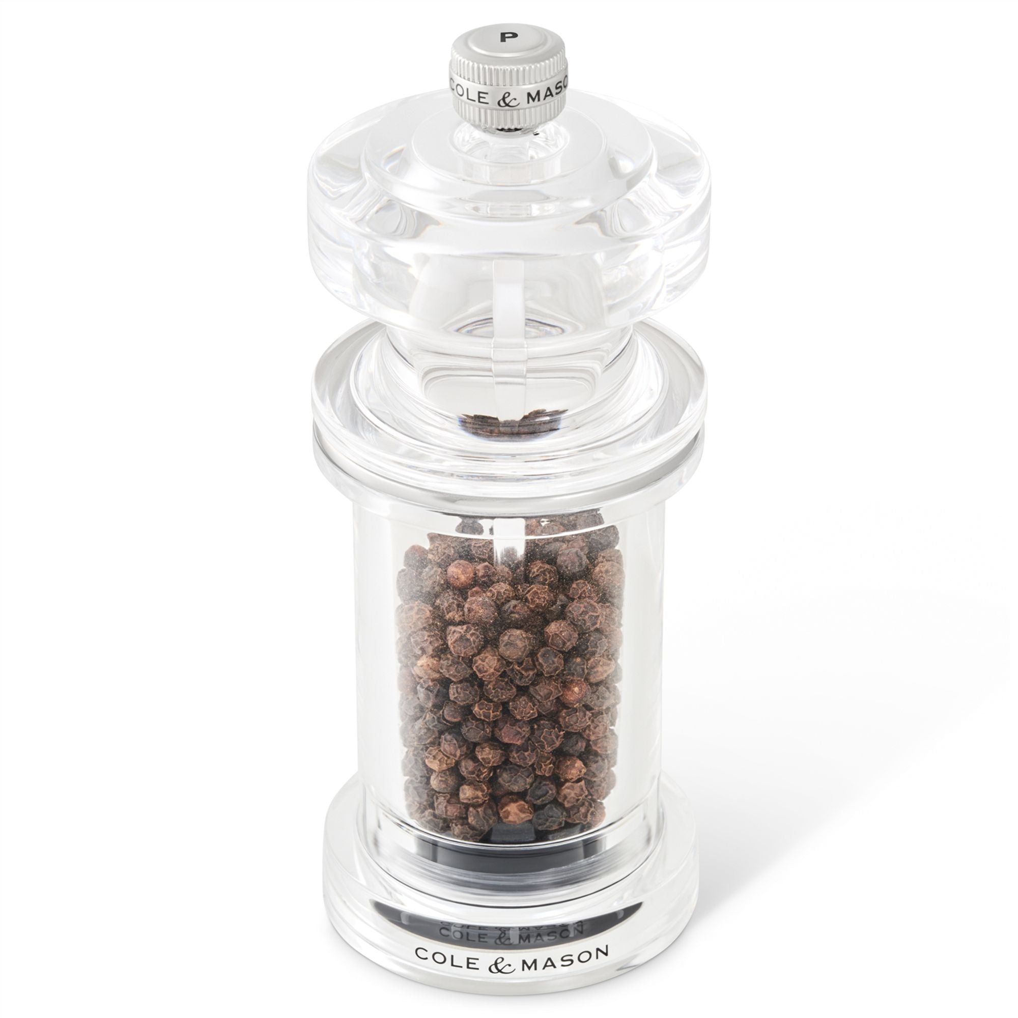 Cole & Mason 605 Acrylic Pepper Mill 144mm