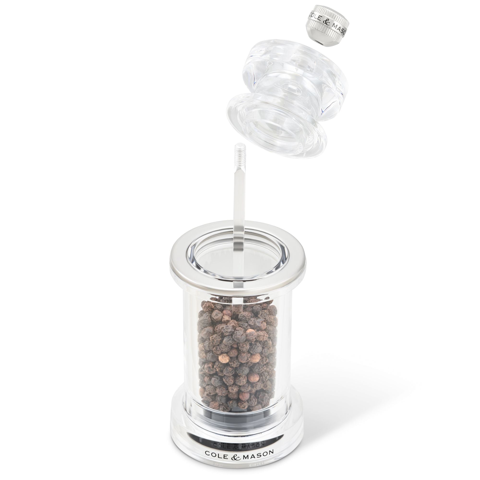 Cole & Mason 605 Acrylic Pepper Mill 144mm