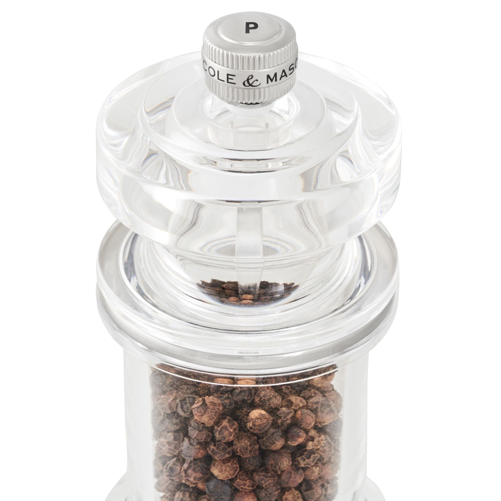 Cole & Mason 605 Acrylic Pepper Mill 144mm