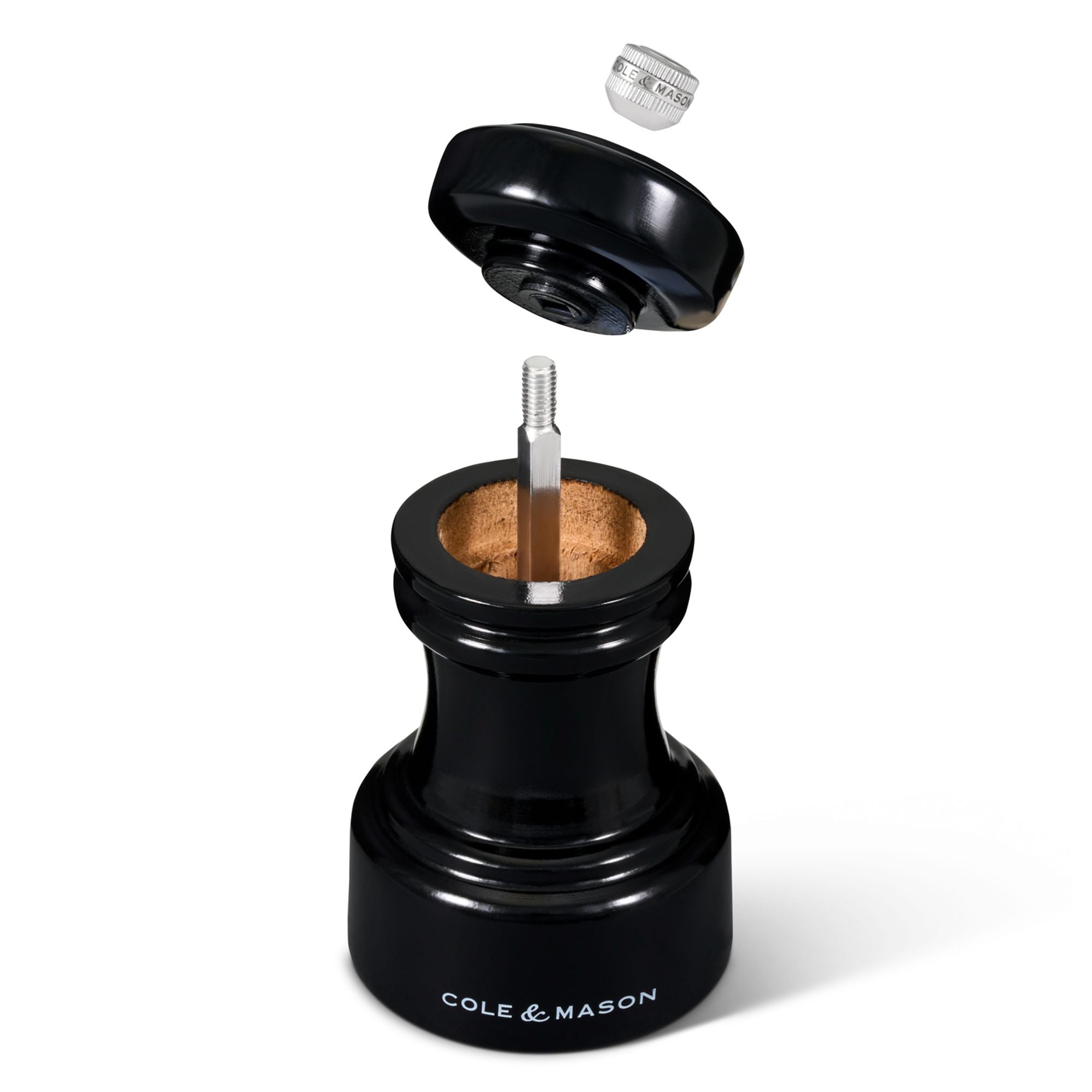 Cole & Mason Hoxton Black Gloss Pepper Mill 104mm
