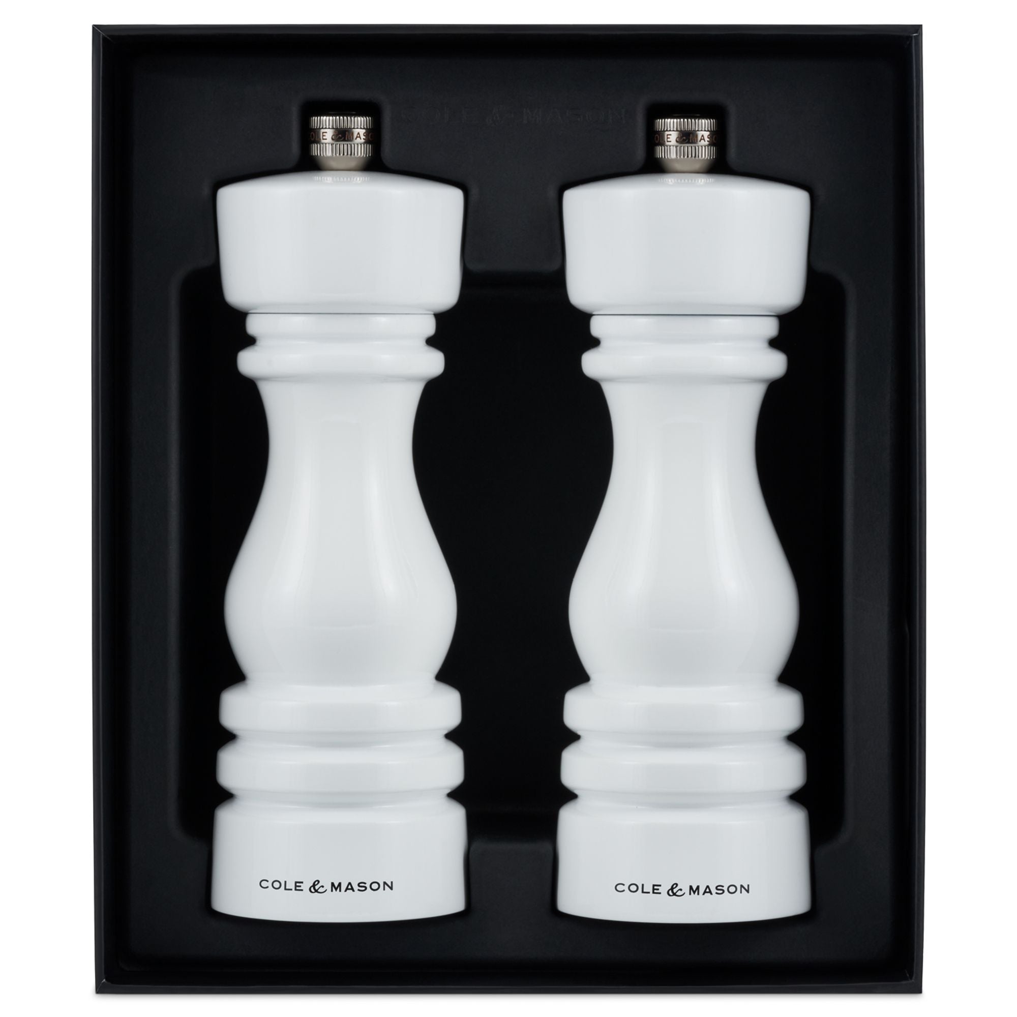 Cole & Mason London Mills White Gloss Gift Set - 18cm