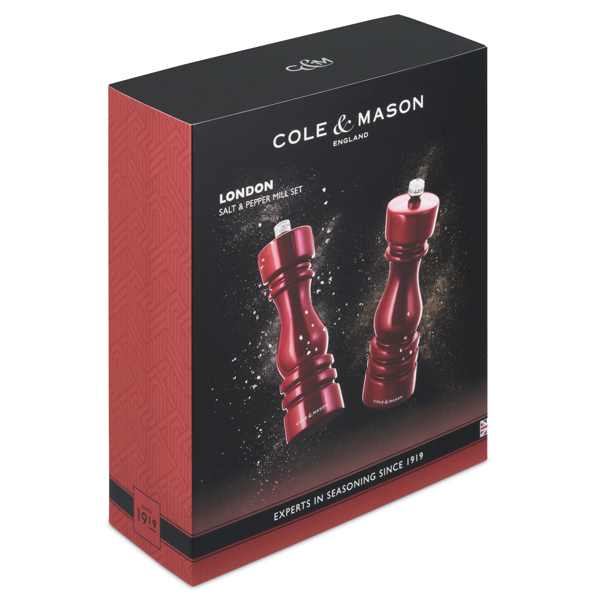 Cole & Mason London Mills Red Gloss Gift Set - 18cm