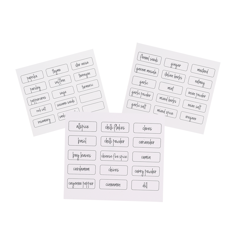 Appetito Herb & Spice Labels - 45 Pack