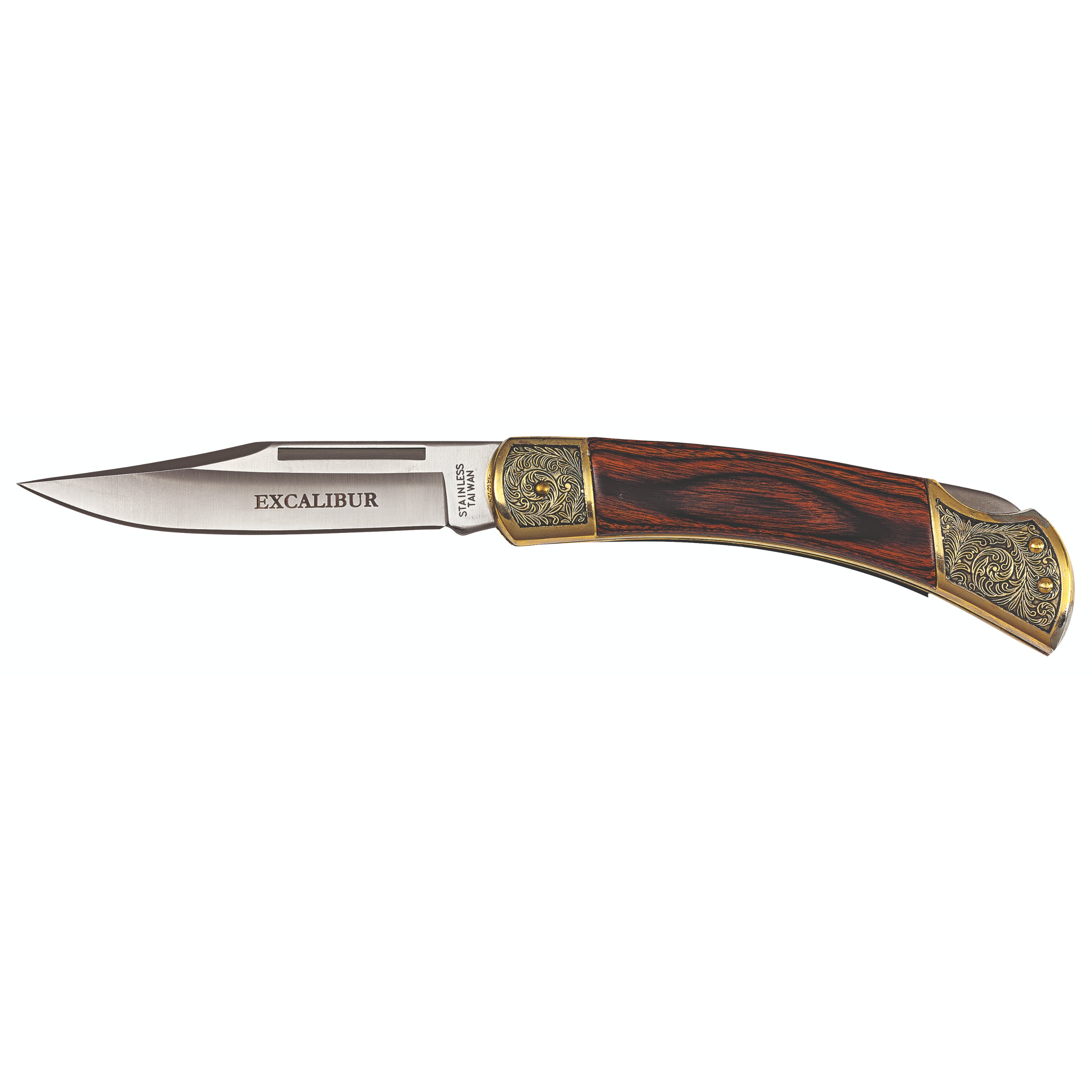 Excalibur Royal King Clip Point Folding Knife (12.3cm Closed)