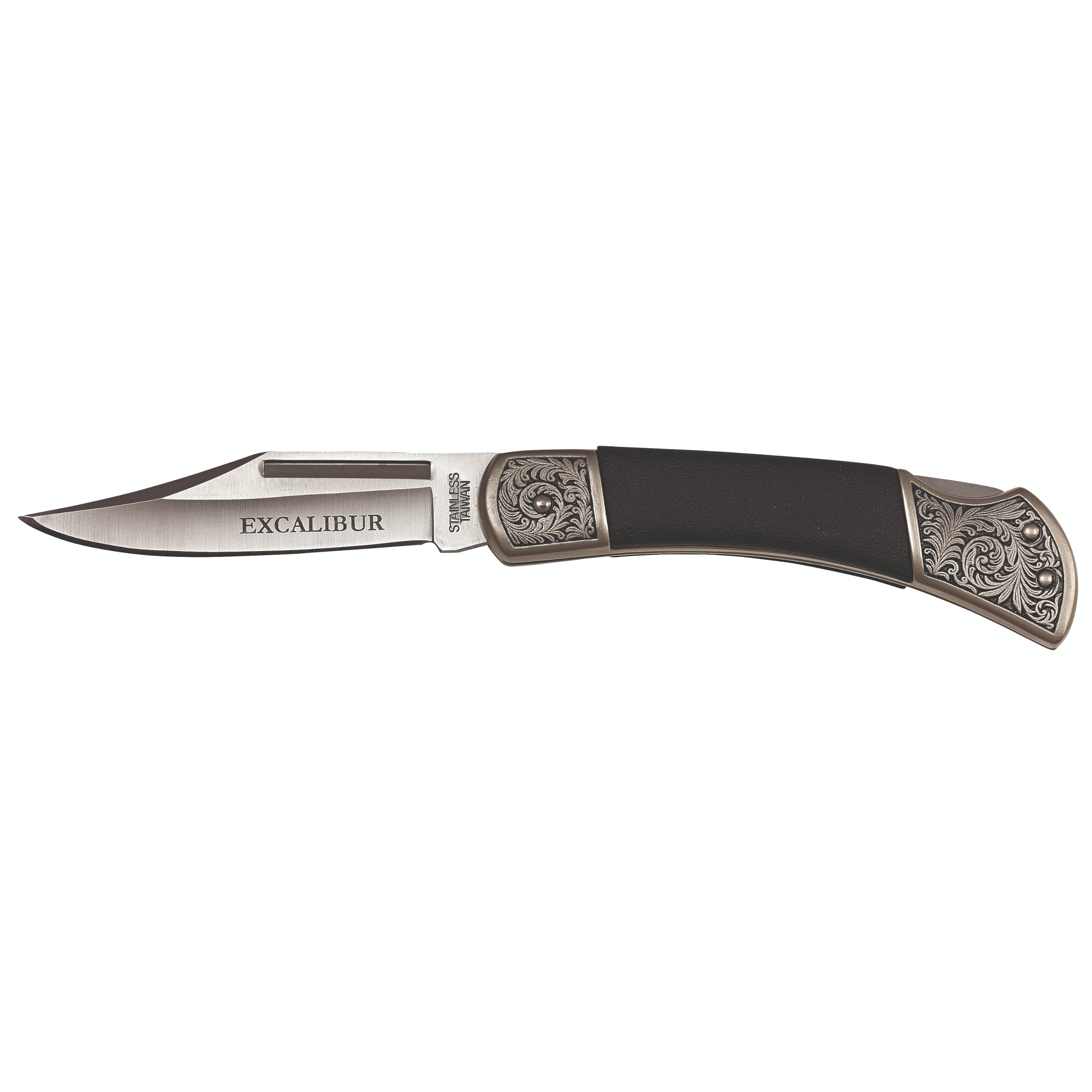 Excalibur Royal Black Prince Clip Point Folding Knife (10.5cm Closed)