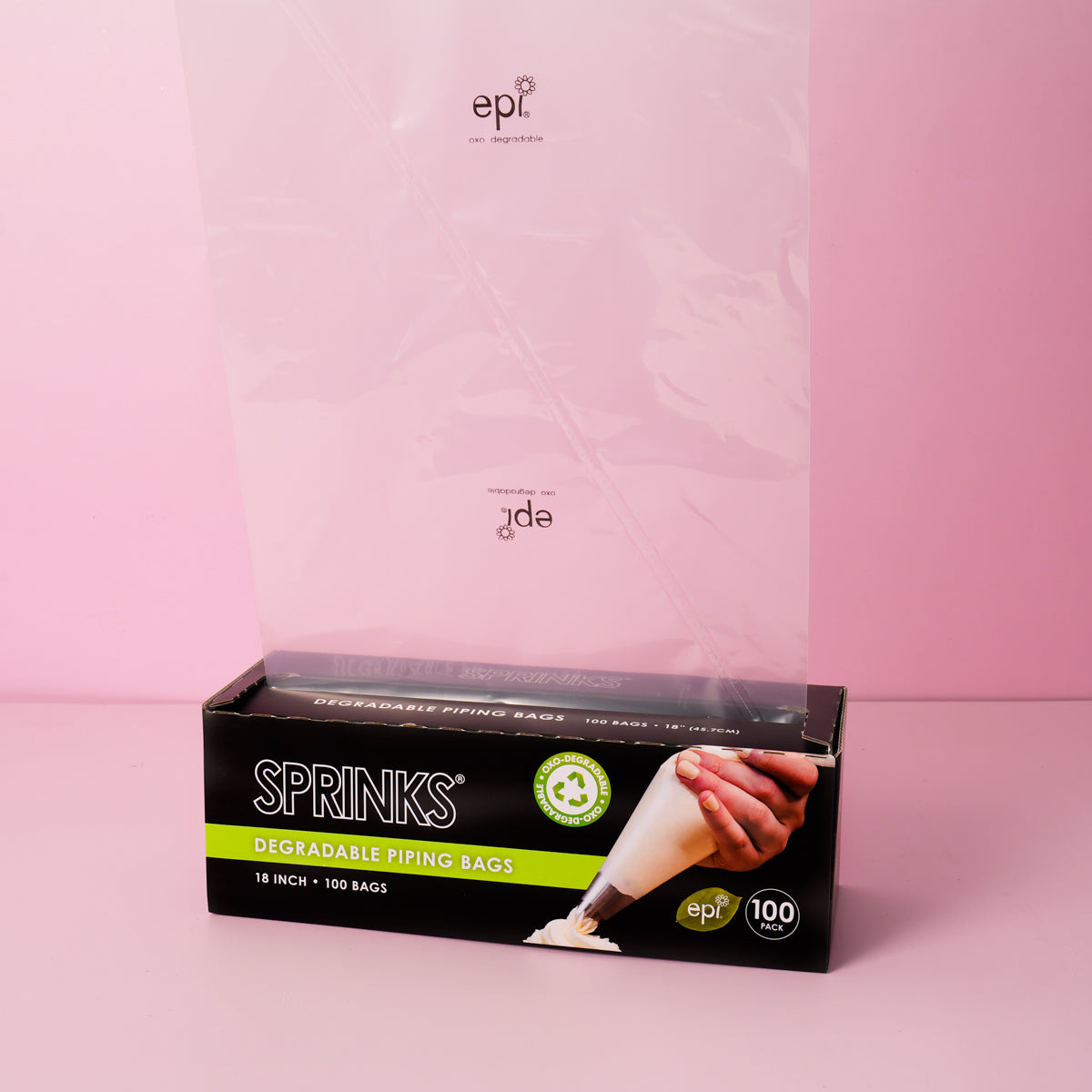 Sprinks Biodegradable Piping Bags 18in 100 Pack