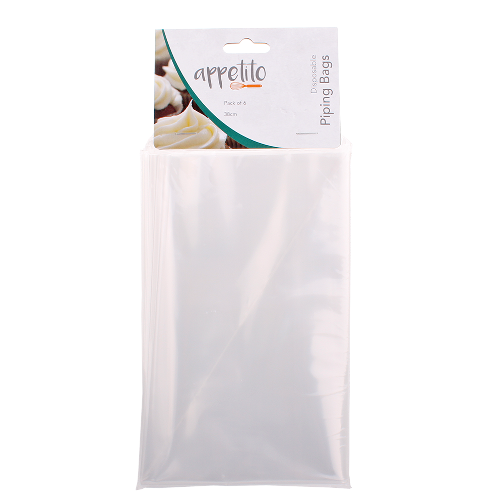 Appetito 38cm Disposable Piping Bags Pack 6
