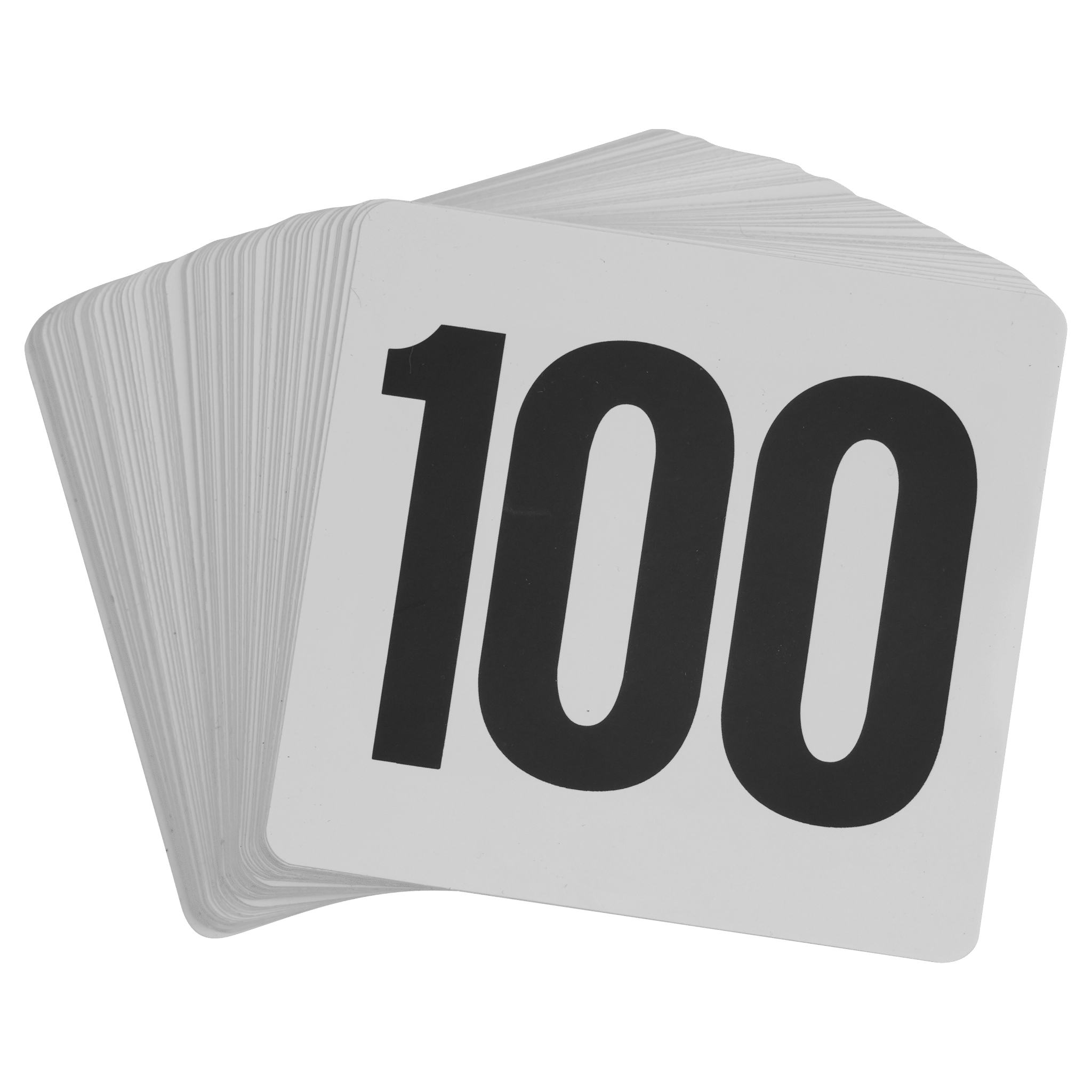 KH Classik Chef Plastic Table Number Set Black On White 1 - 100