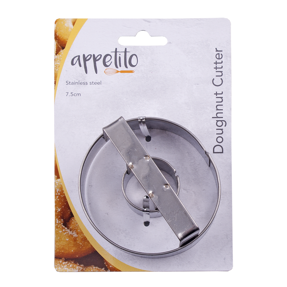 Appetito Stainless Steel Doughnut Cutter 7.5cm