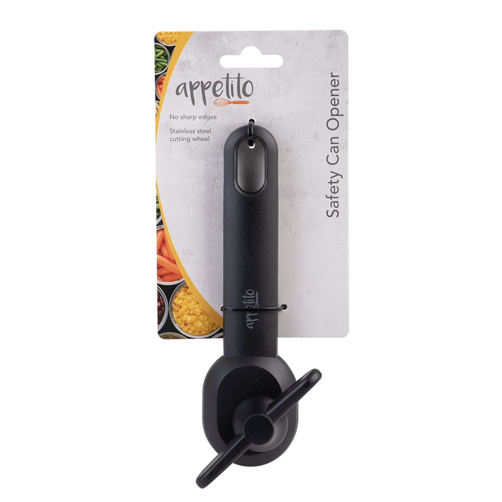 Appetito Safety Can Opener - Black