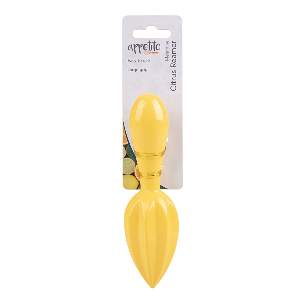 Appetito Melamine Citrus Reamer  - Yellow