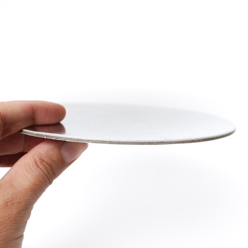 Bake Group Foil Cake Card Board Round Silver 4in