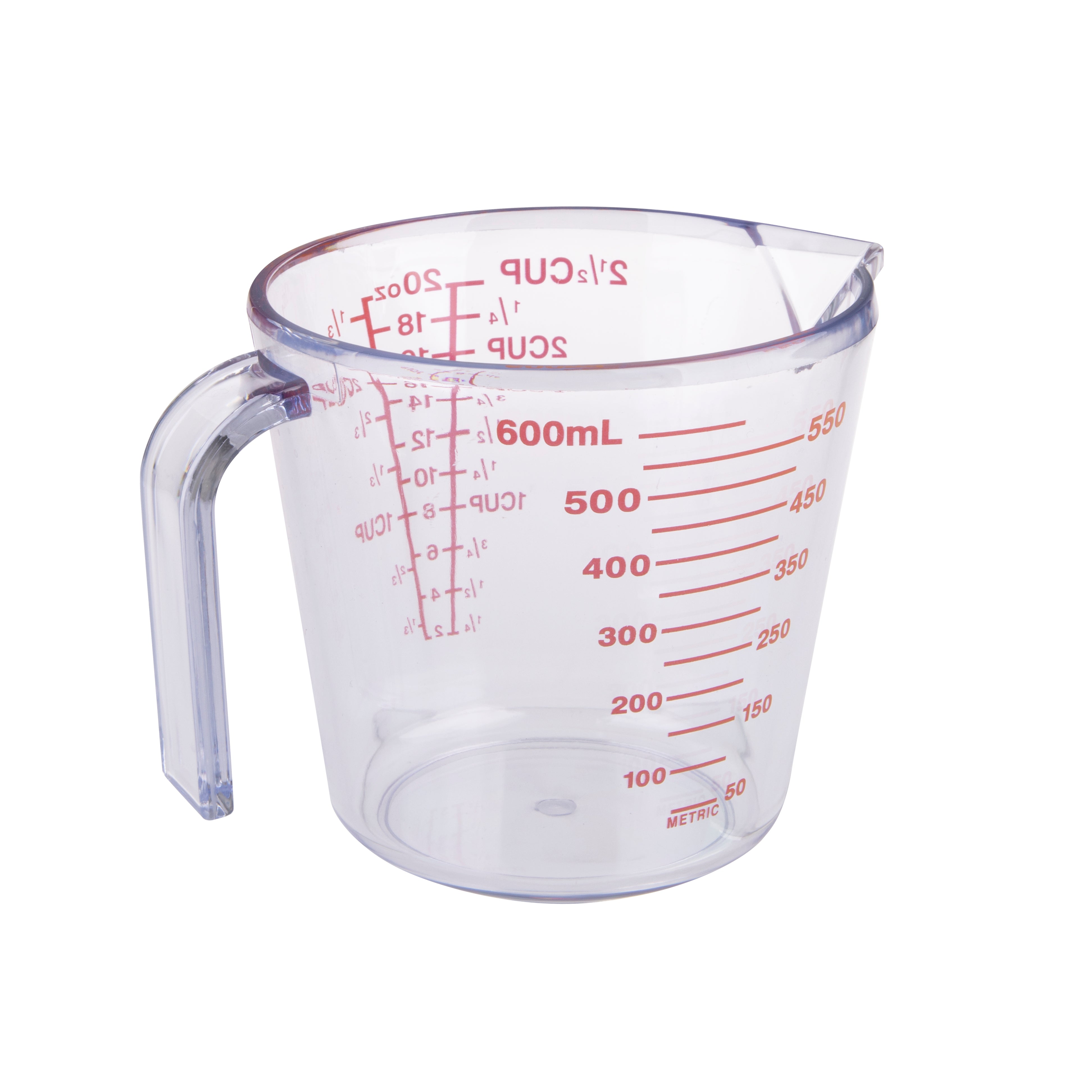 Appetito 2 1/2 Cup Plastic Measuring Jug 600ml