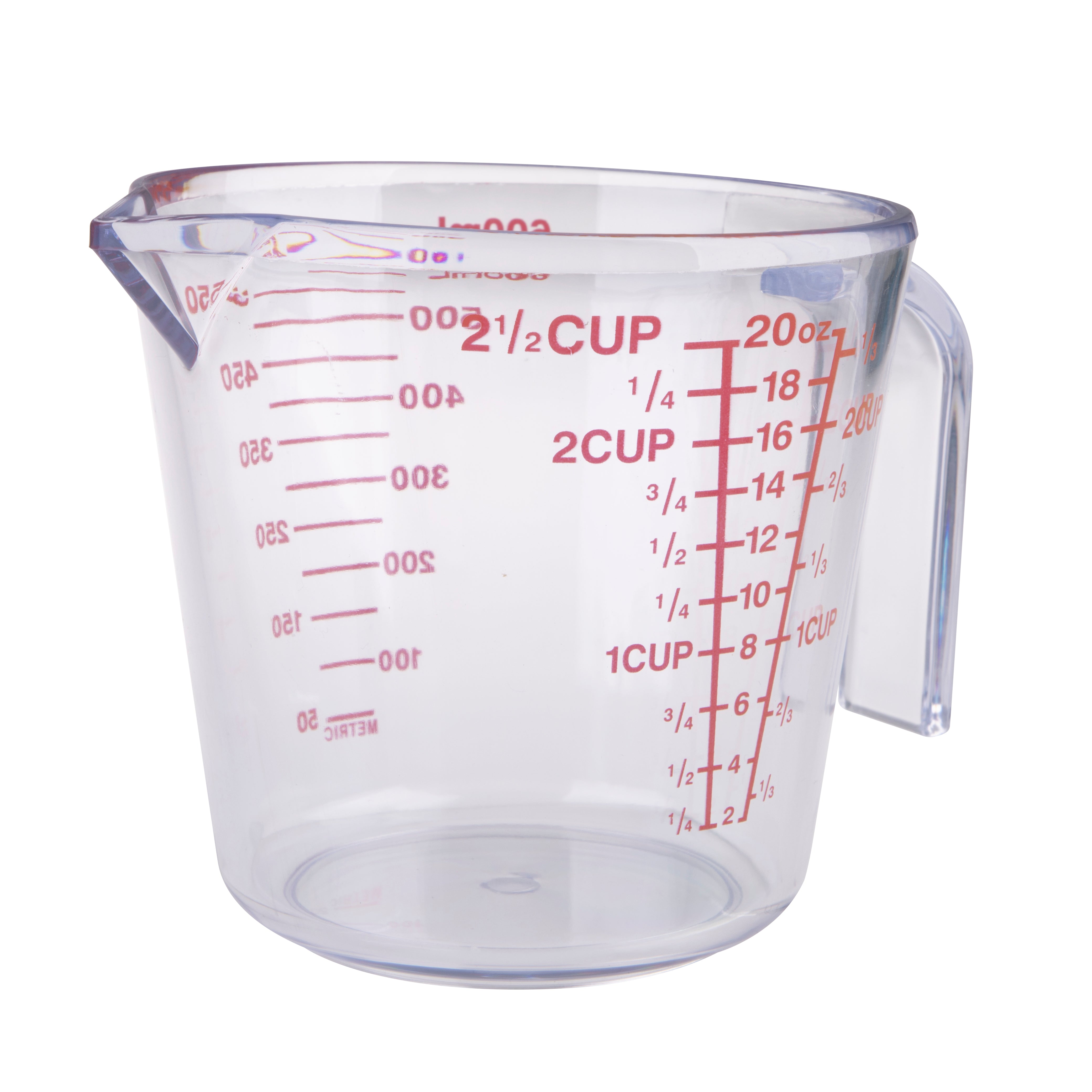 Appetito 2 1/2 Cup Plastic Measuring Jug 600ml