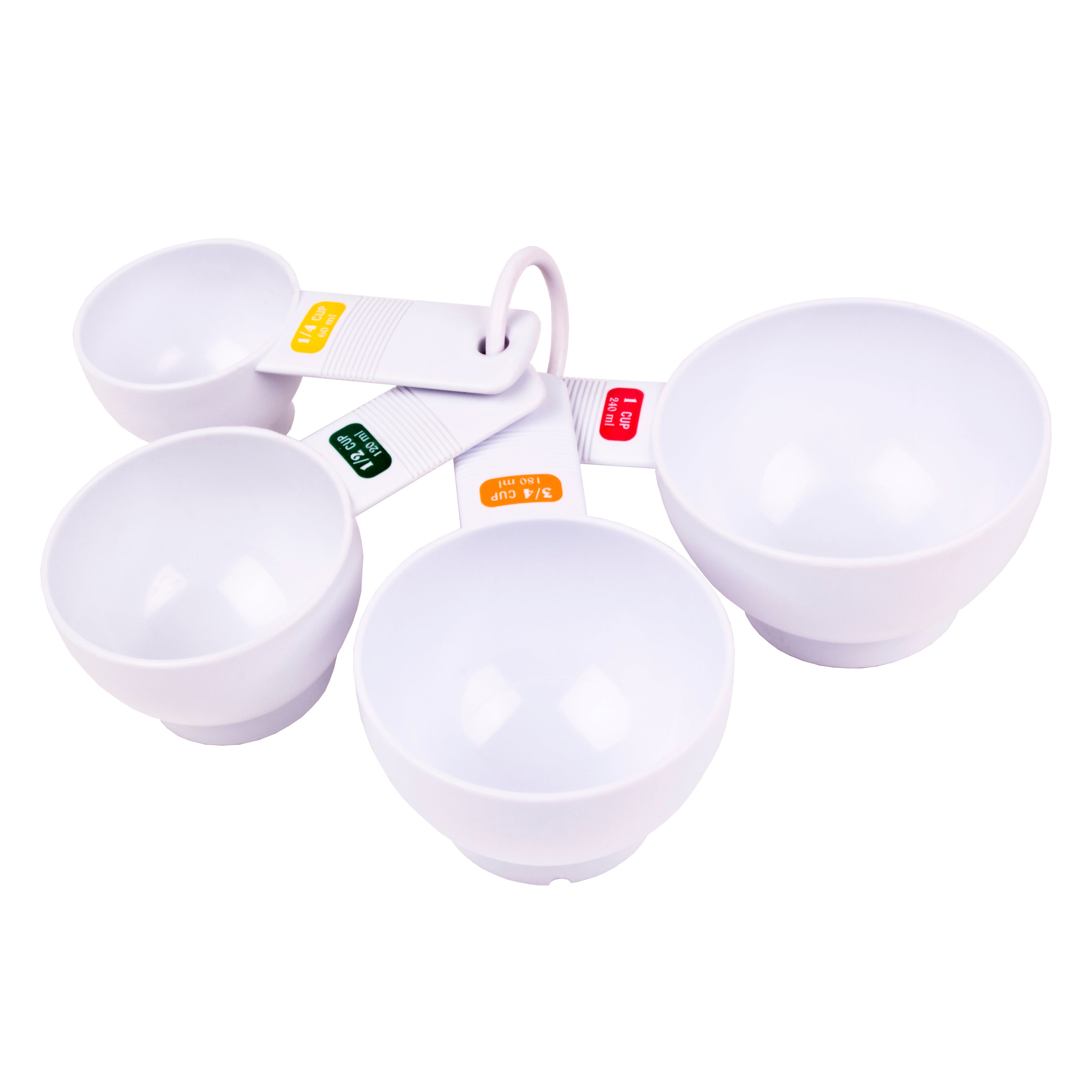 Appetito Measuring Cups Set – 4 Piece, White