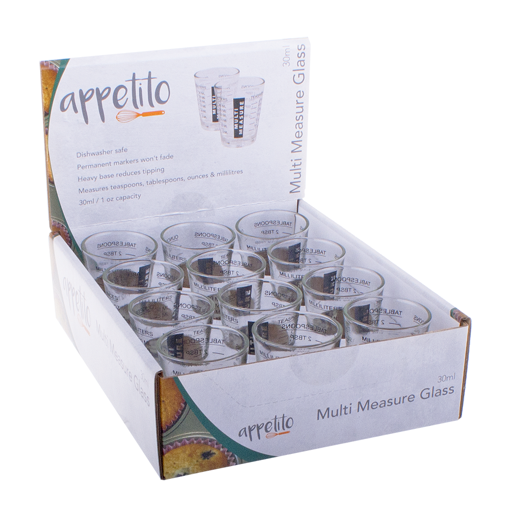 Appetito Multi Purpose Measure Glass 30ml