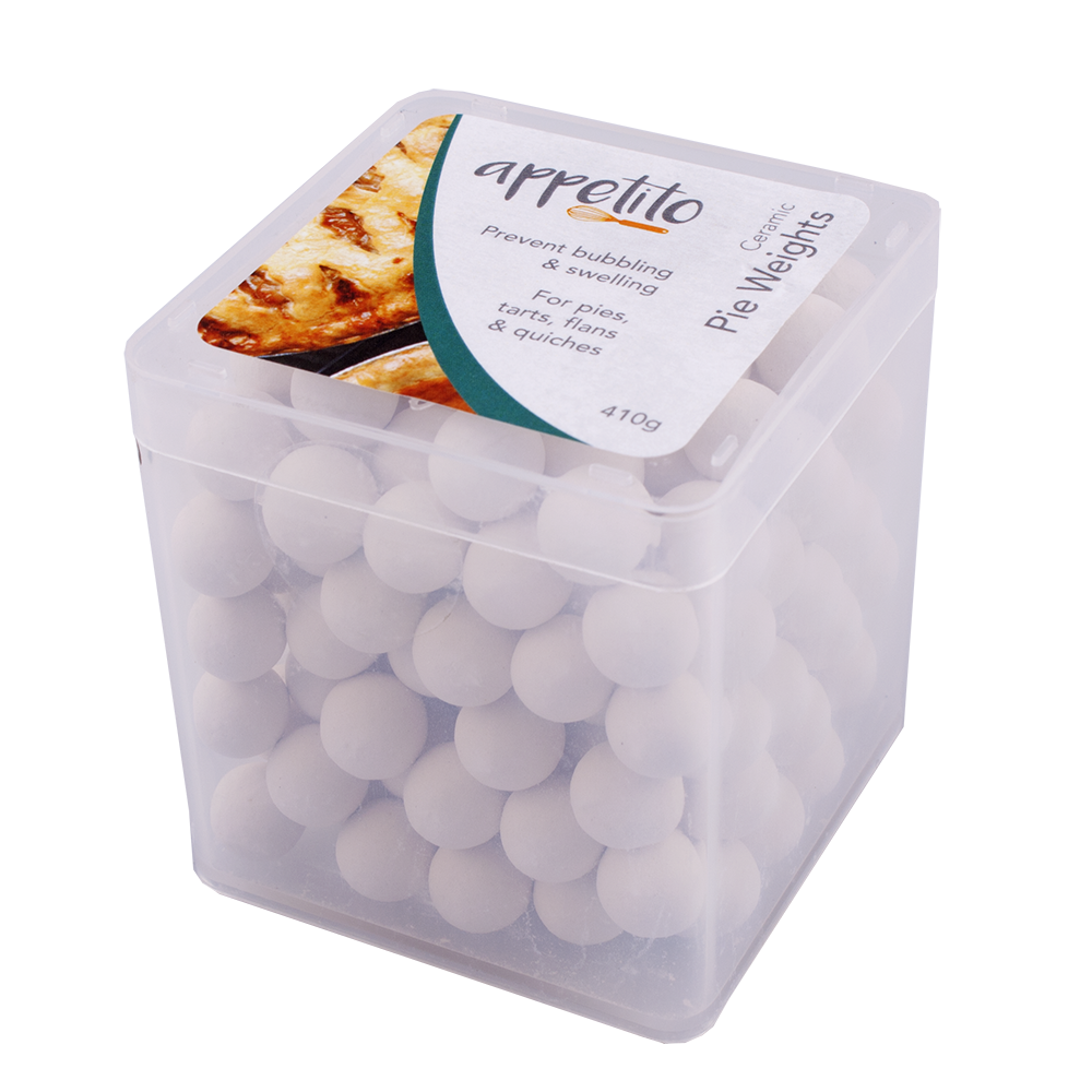 Appetito Ceramic Pie Weights in Square Tub (410g)