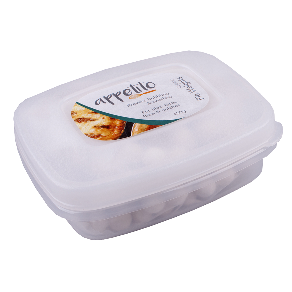 Appetito Ceramic Pie Weights in Reusable Tub (450g)