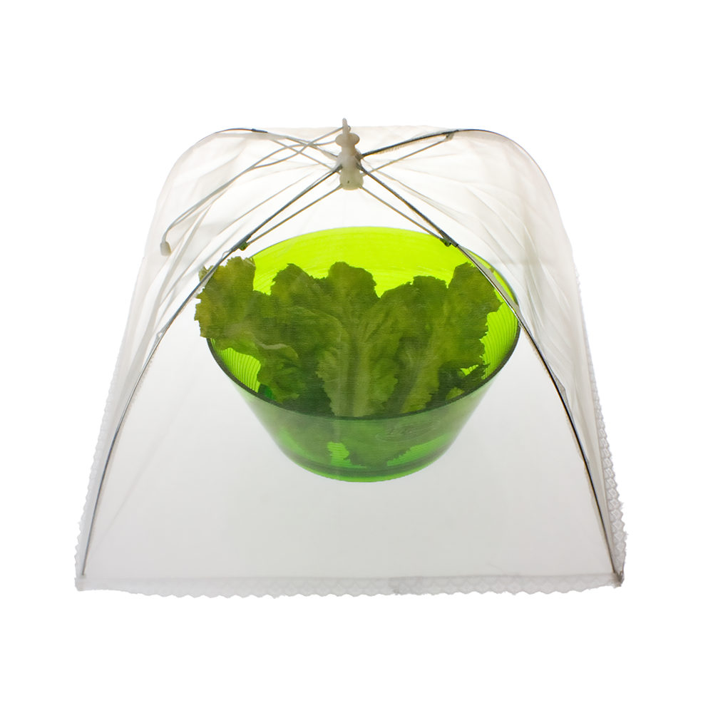 Appetito 41cm Square Nylon Net Food Cover - White