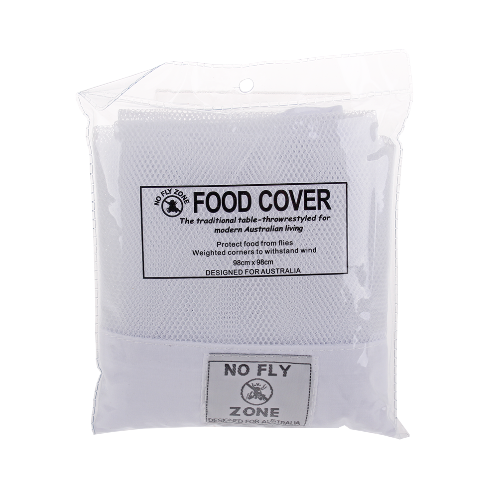 D.Line "No Fly Zone" Table-Throw Food Cover - White