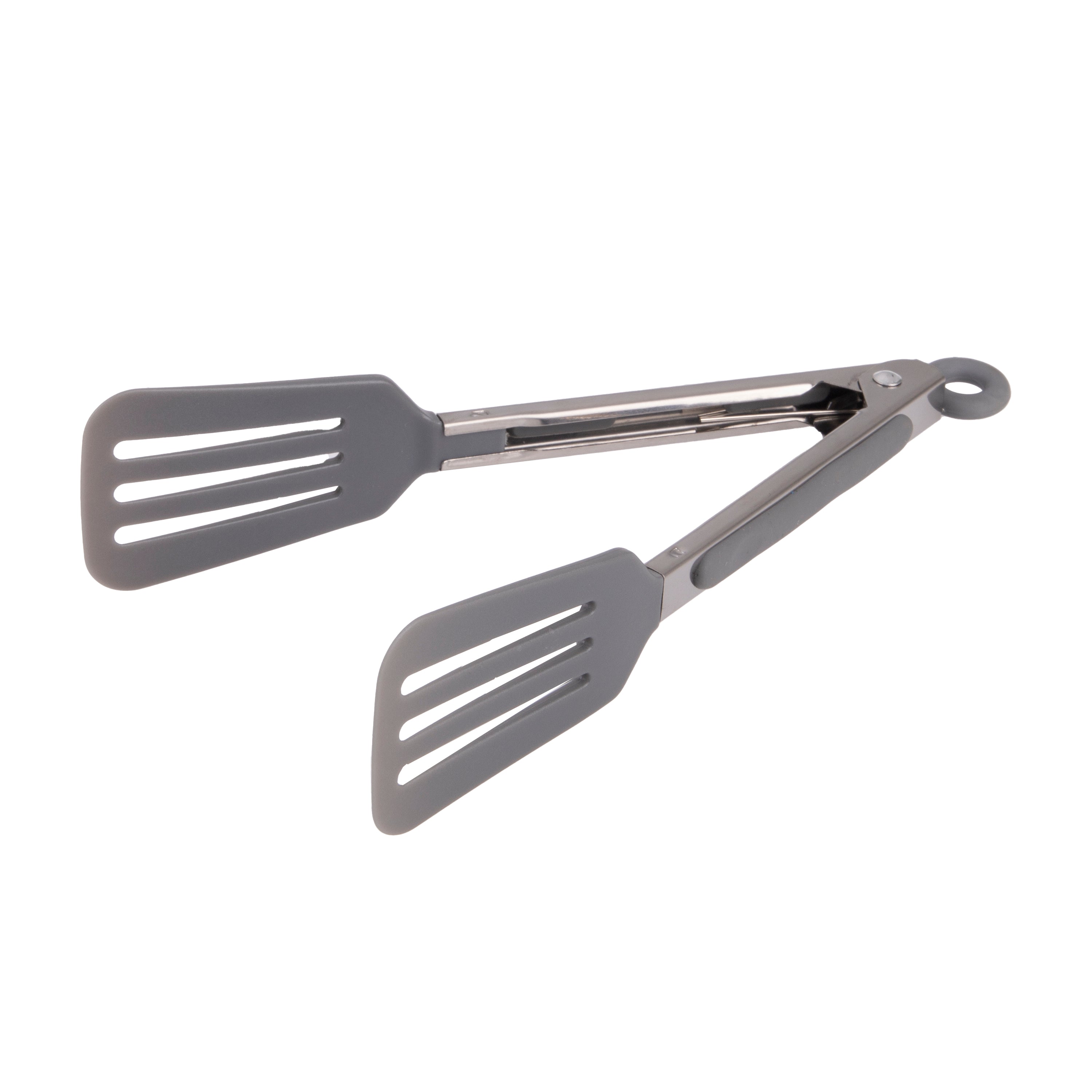 Appetito Mini Nylon Spatula Tongs 18cm - Charcoal