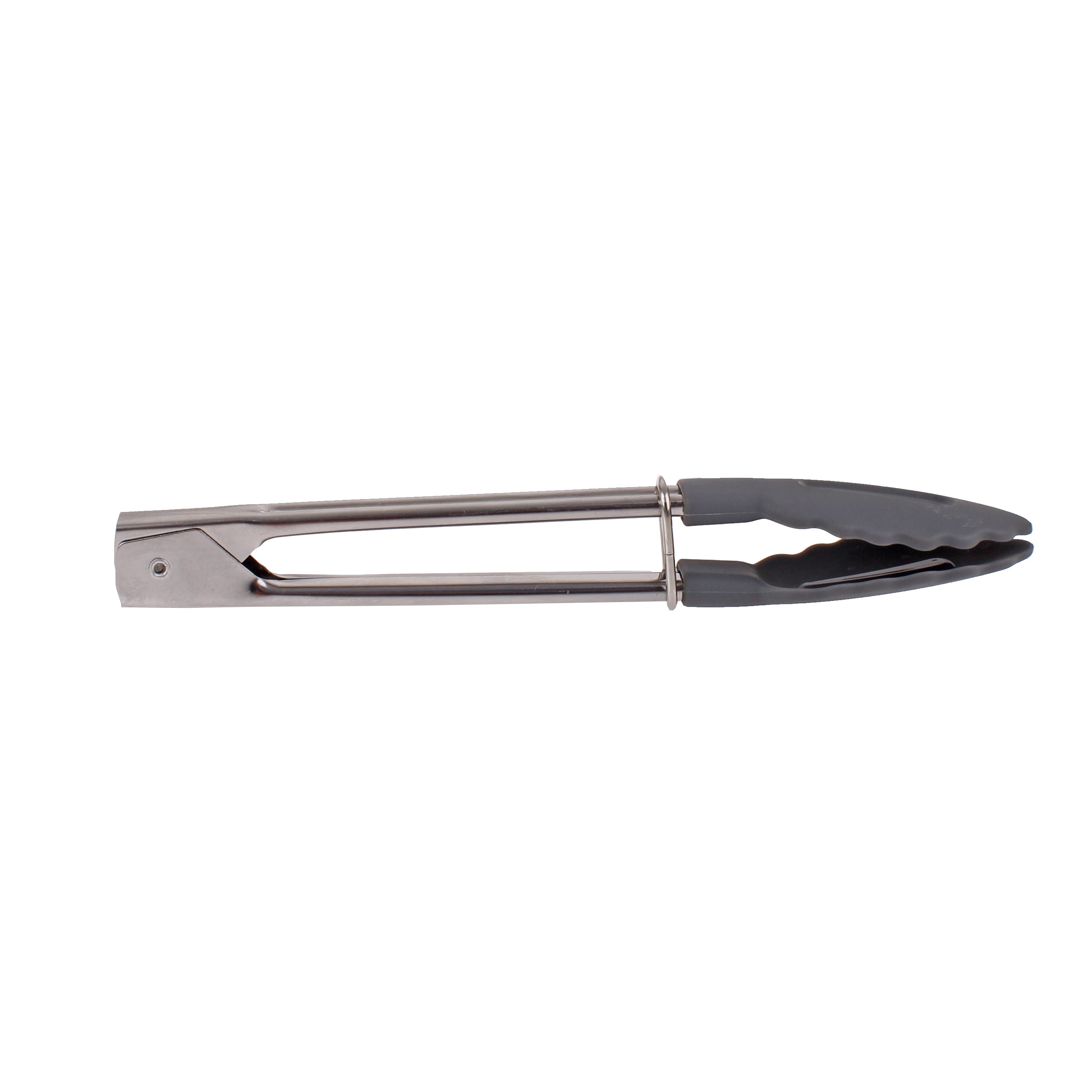 Appetito Stainless Steel 18cm Mini Tongs with Nylon Head  - Charcoal