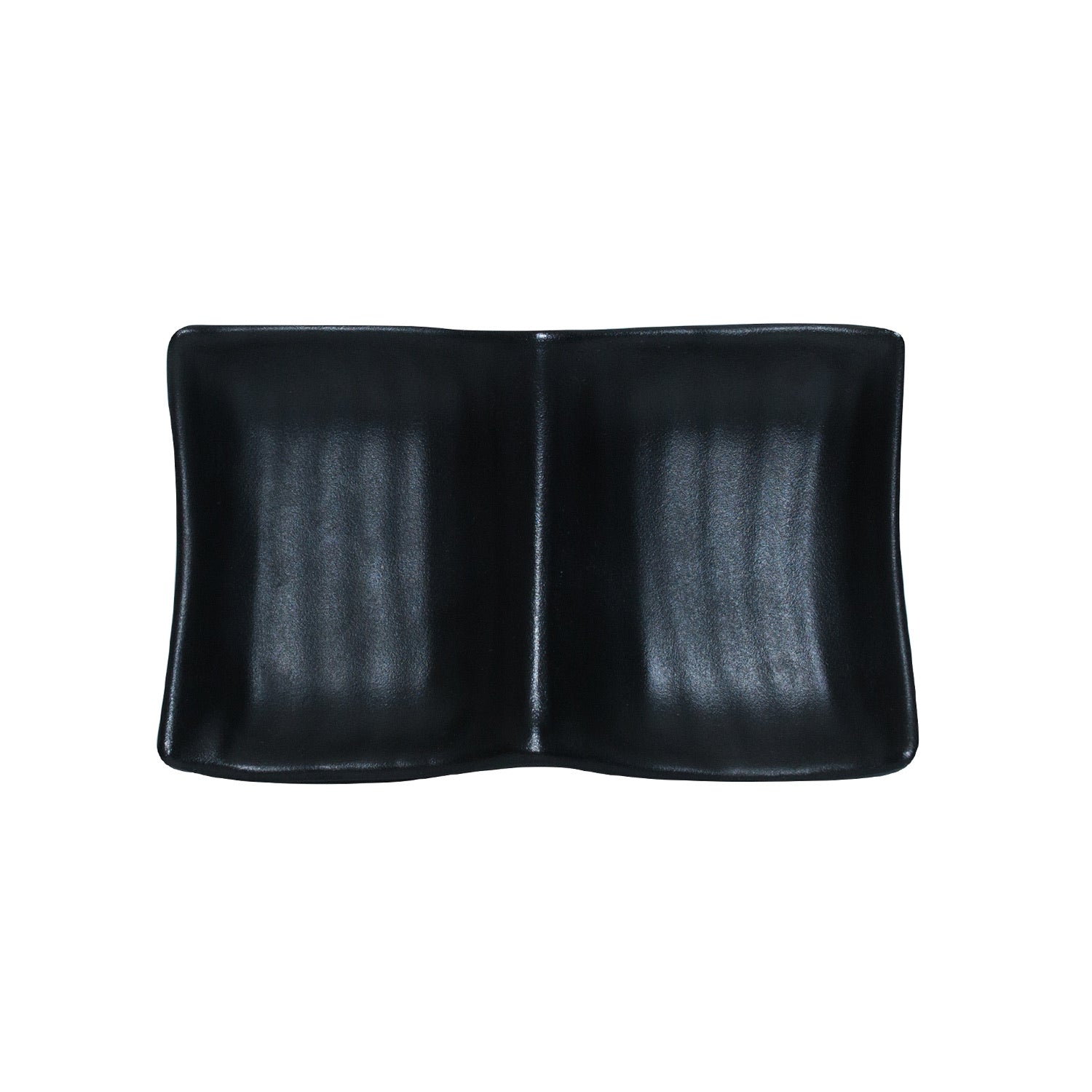 COUCOU Divided Dish 2 Comp 137x85mm - Matte Black