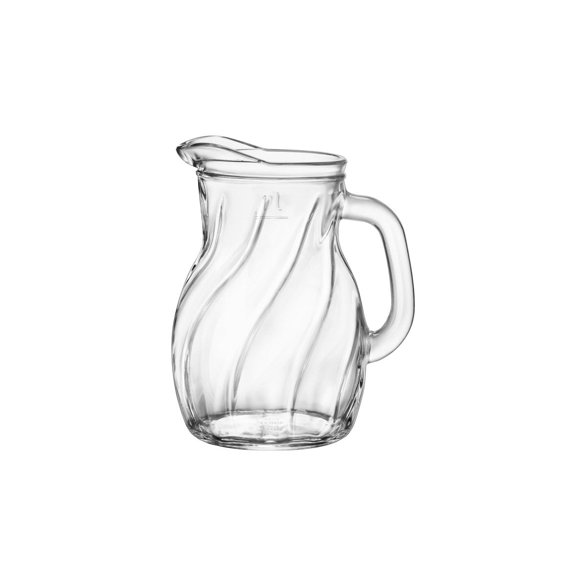 Bormioli Rocco Bistrot Twist Jug 1170ml Fill Line at 1000ml