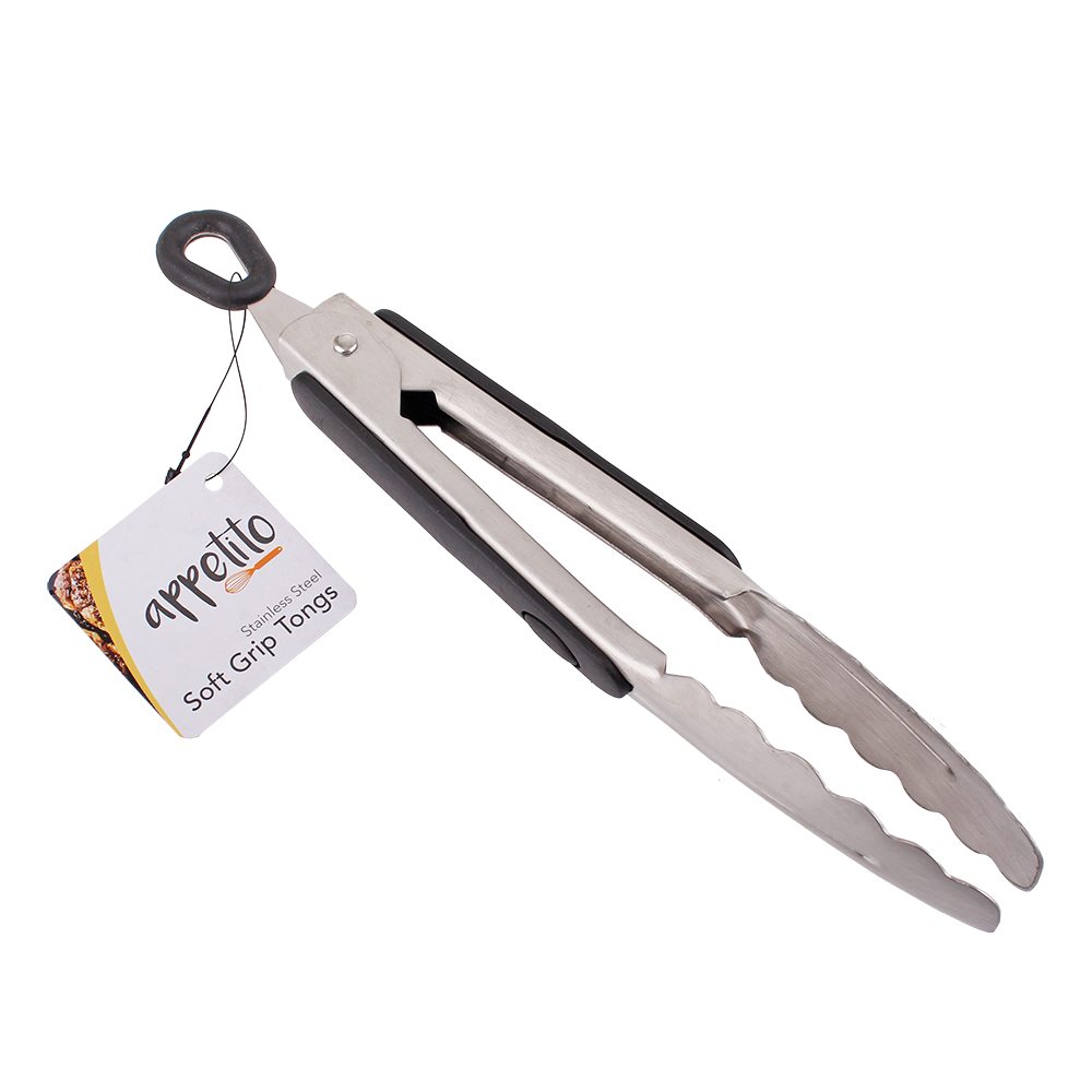 Appetito Heavy Duty Stainless Steel Tongs 20cm