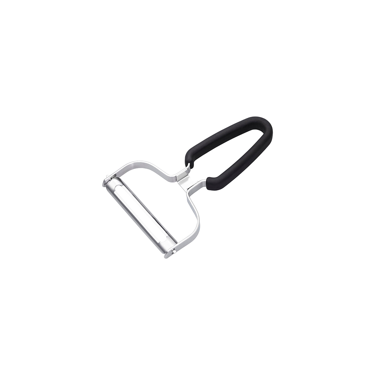 Chef Inox Vegetable Peeler Stainless Steel Black Rubber Handle 153x102mm