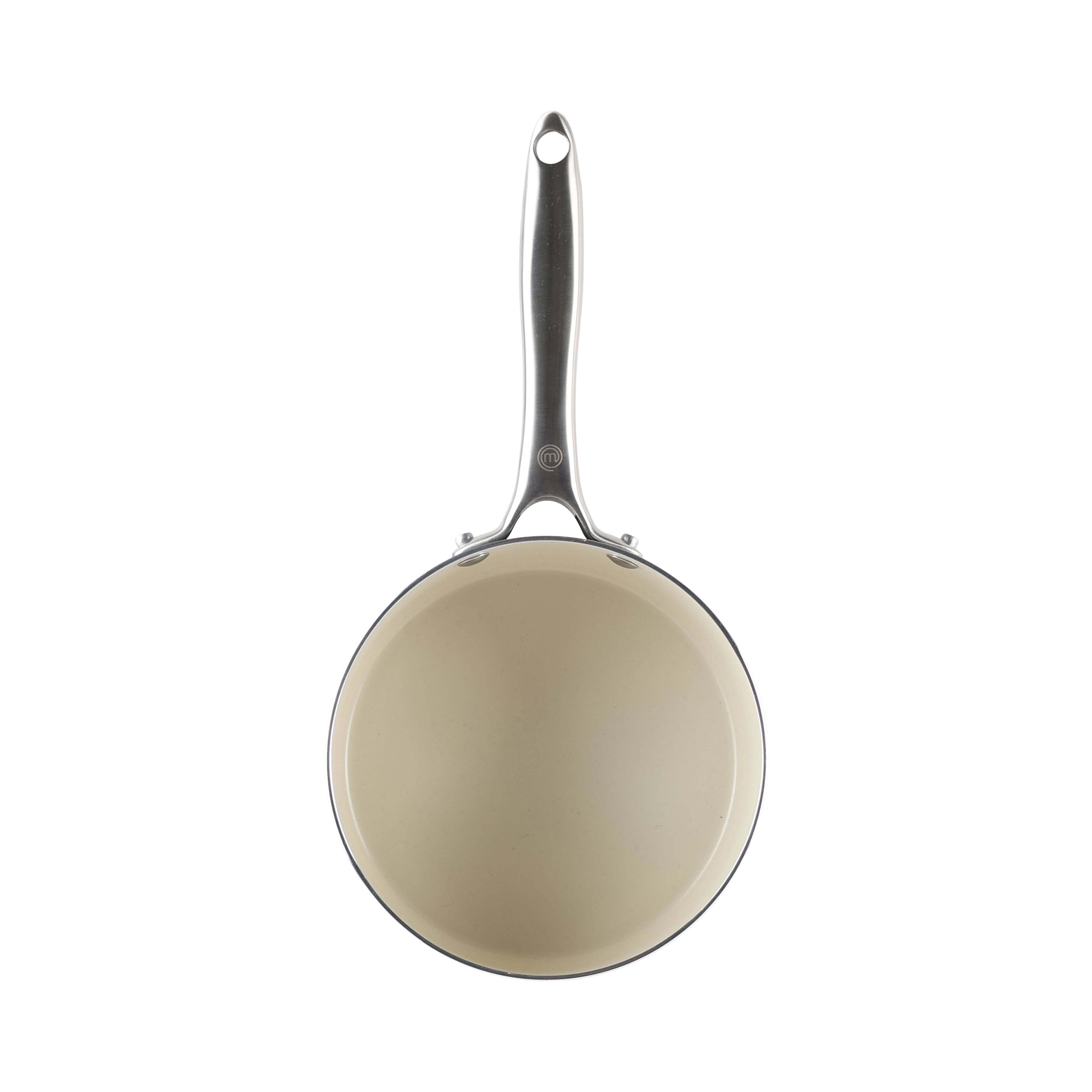 MasterChef Sage Elementa Saucepan with Lid 18cm Sage & Cream