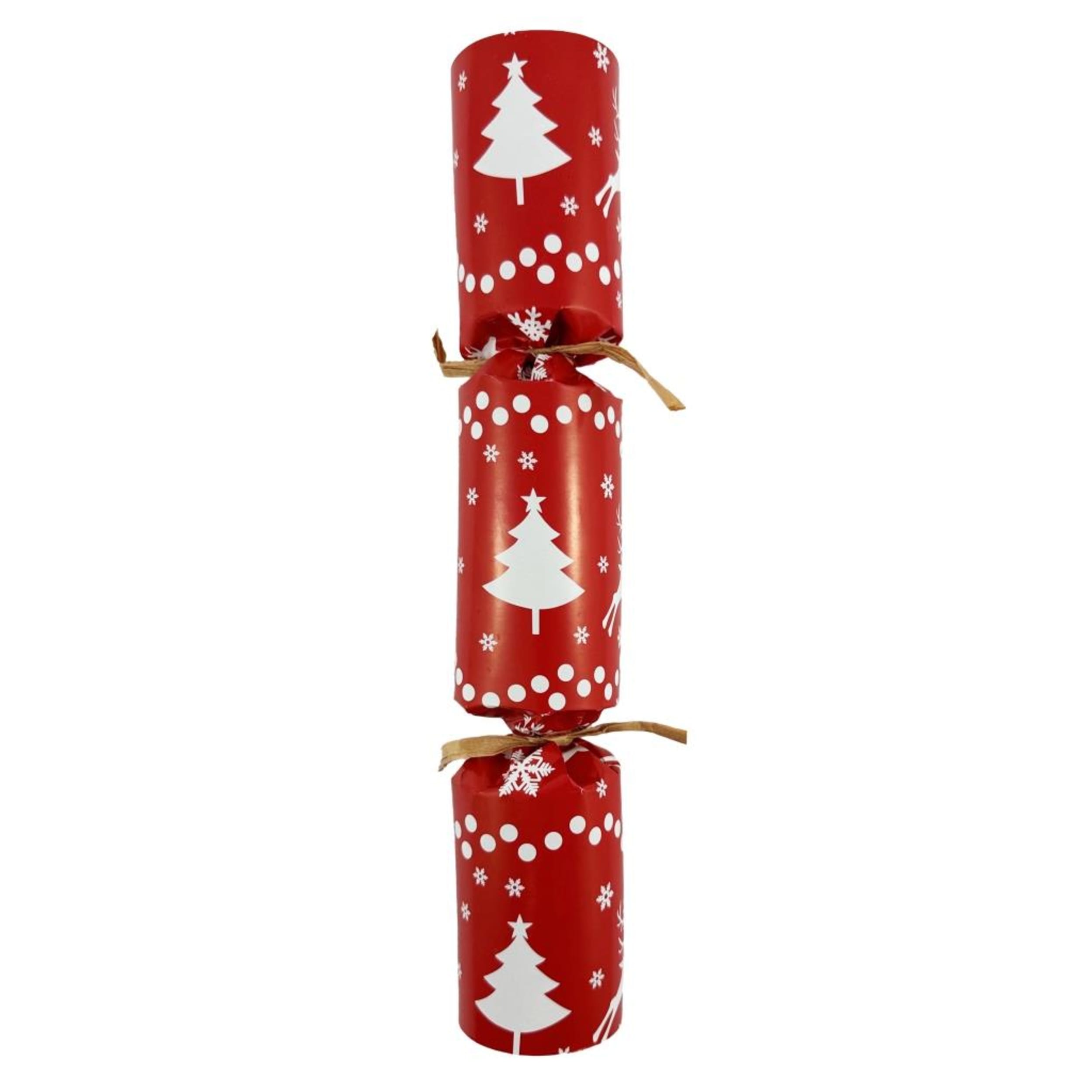 Occasions BonBons 250mm Paper Red & Green Reindeer & Christmas Trees (50 Pack)